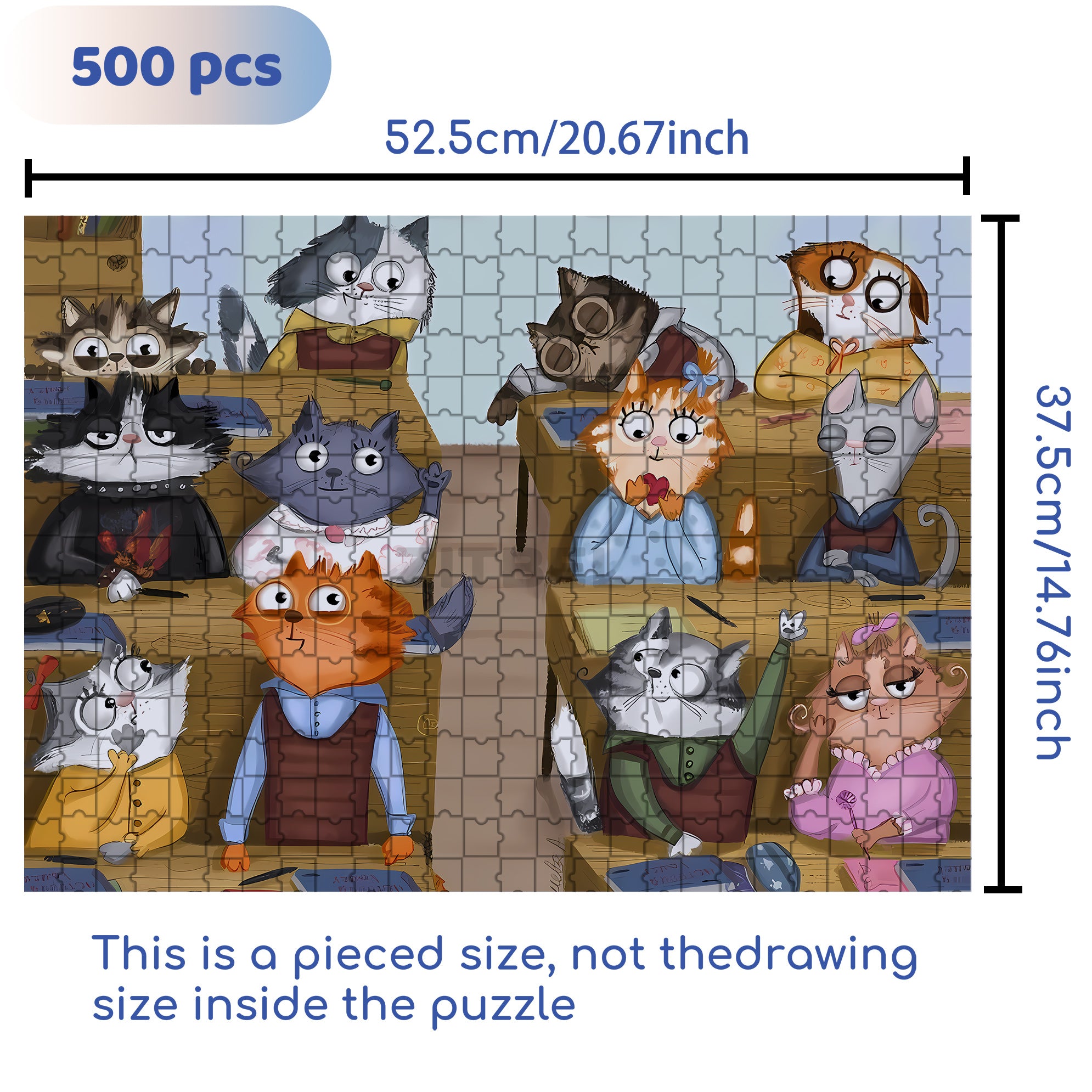 Answer The Questions 500pcs/1000pcs Jigsaw Puzzle, Scratch-Resistant, Interactive Family Game & Brain-Boosting DIY Decor, Perfect for Halloween, Christmas & New Year Gifts, Family Puzzle Game
