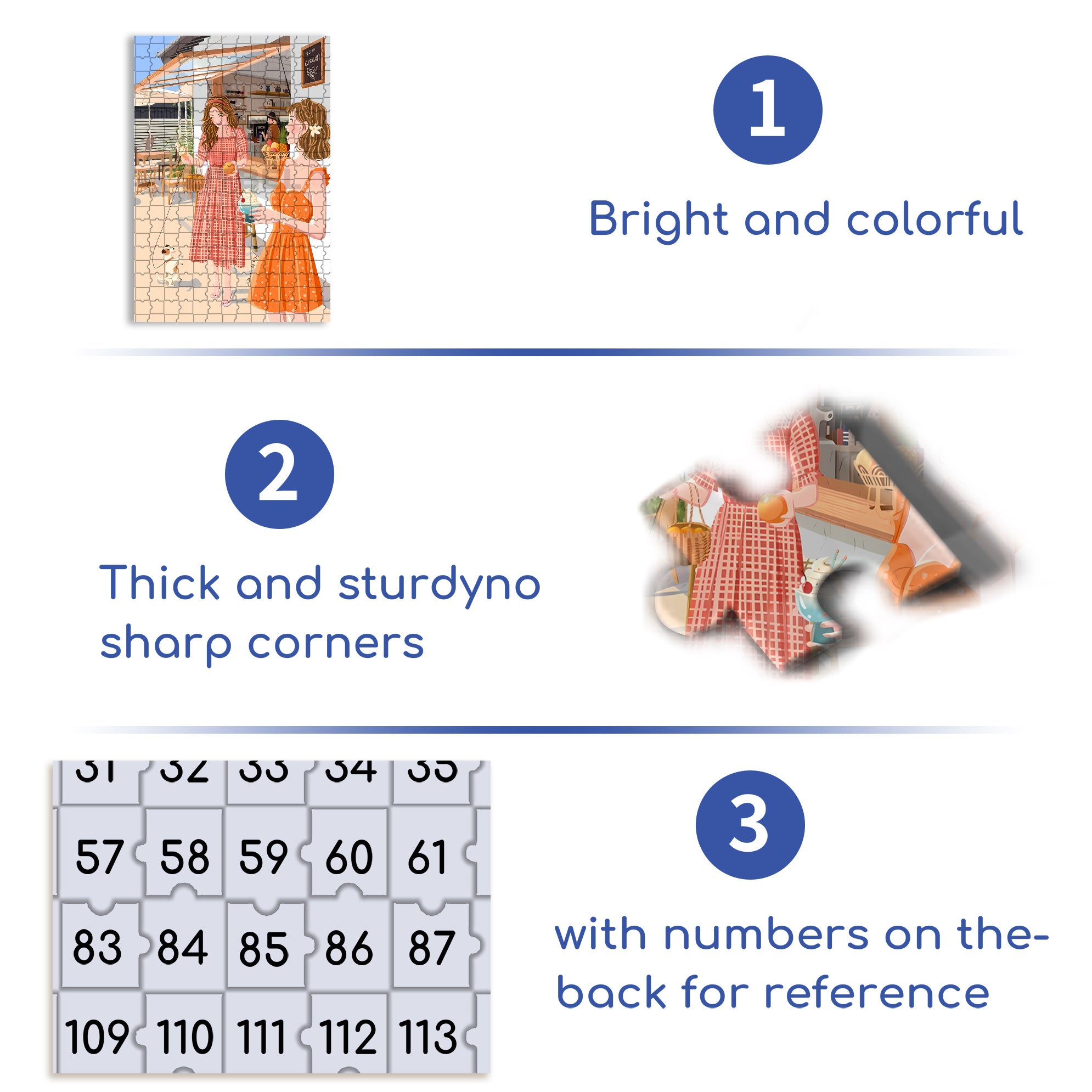 Best Friend 500pcs/1000pcs Jigsaw Puzzle, Scratch-Resistant, Interactive Family Game & Brain-Boosting DIY Decor, Perfect for Halloween, Christmas & New Year Gifts, Family Puzzle Game