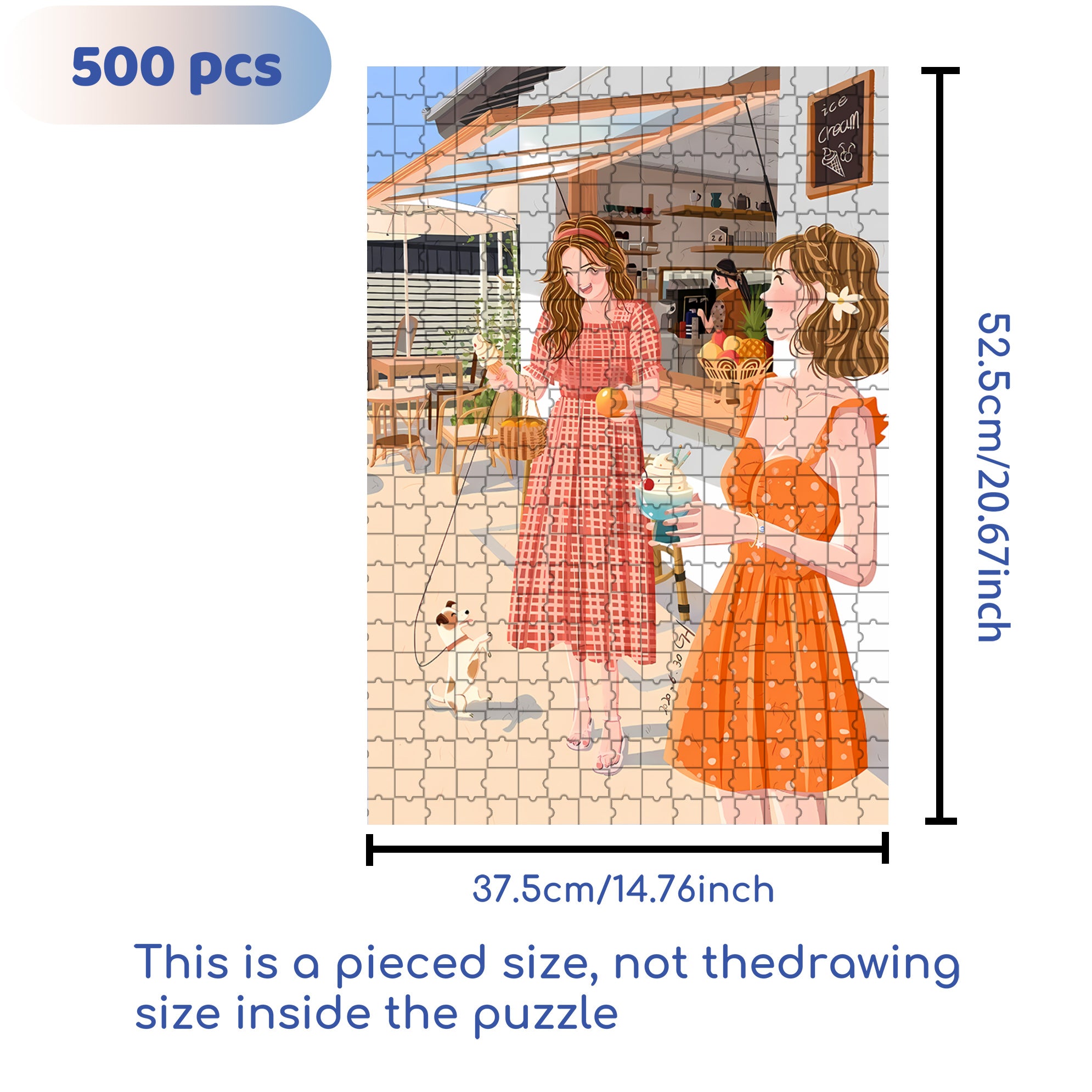 Best Friend 500pcs/1000pcs Jigsaw Puzzle, Scratch-Resistant, Interactive Family Game & Brain-Boosting DIY Decor, Perfect for Halloween, Christmas & New Year Gifts, Family Puzzle Game