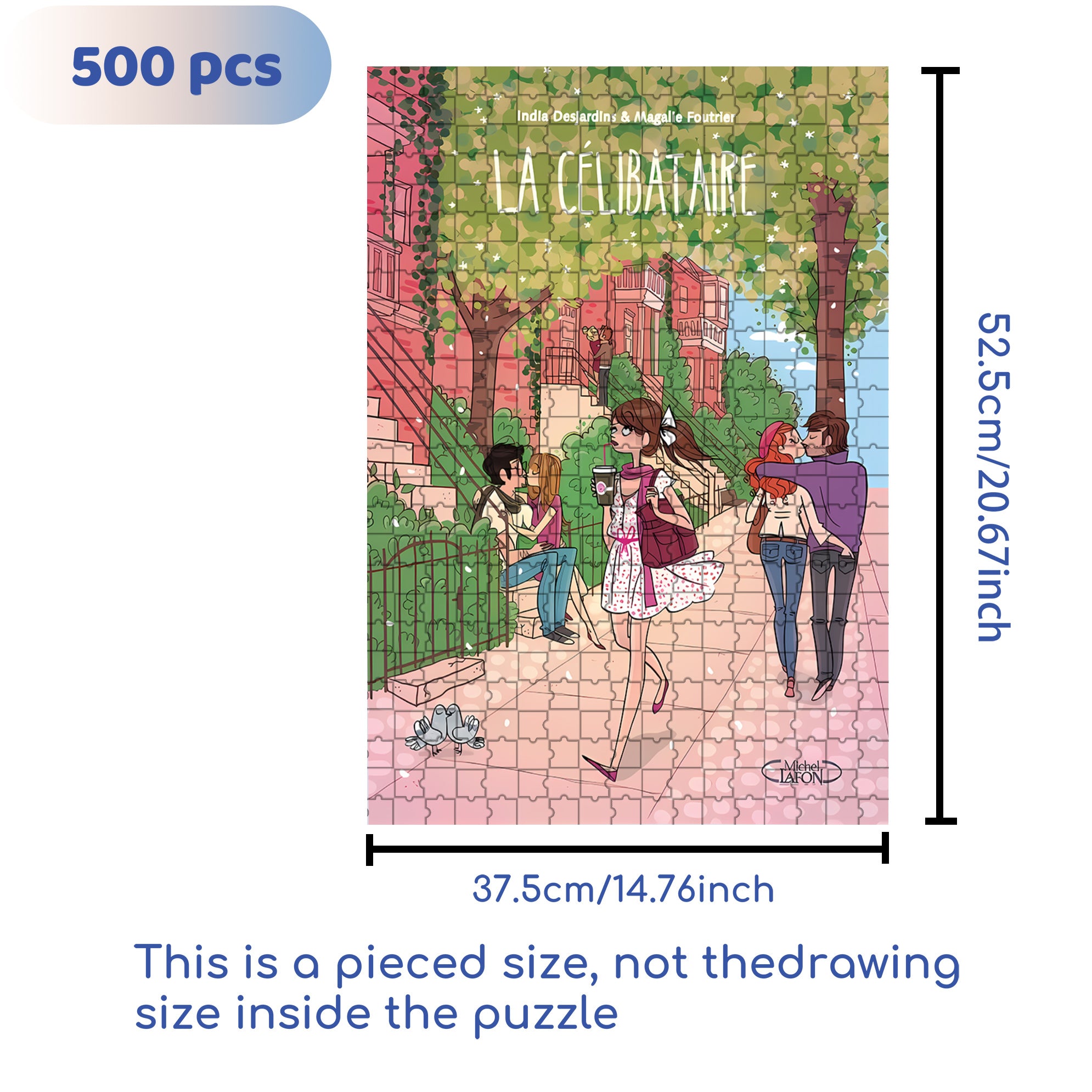 Can't Stand It 500pcs/1000pcs Jigsaw Puzzle, Scratch-Resistant, Interactive Family Game & Brain-Boosting DIY Decor, Perfect for Halloween, Christmas & New Year Gifts, Family Puzzle Game