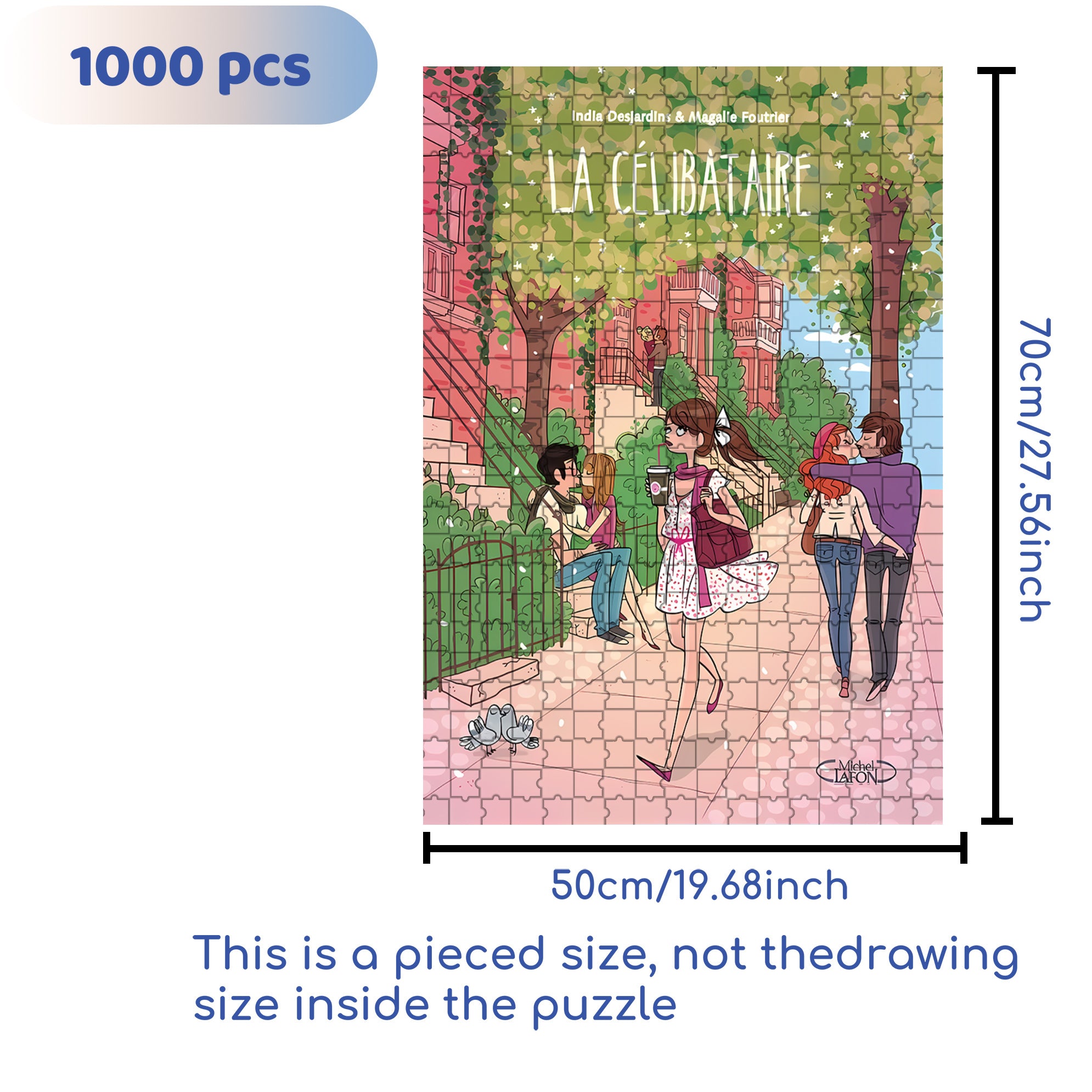 Can't Stand It 500pcs/1000pcs Jigsaw Puzzle, Scratch-Resistant, Interactive Family Game & Brain-Boosting DIY Decor, Perfect for Halloween, Christmas & New Year Gifts, Family Puzzle Game