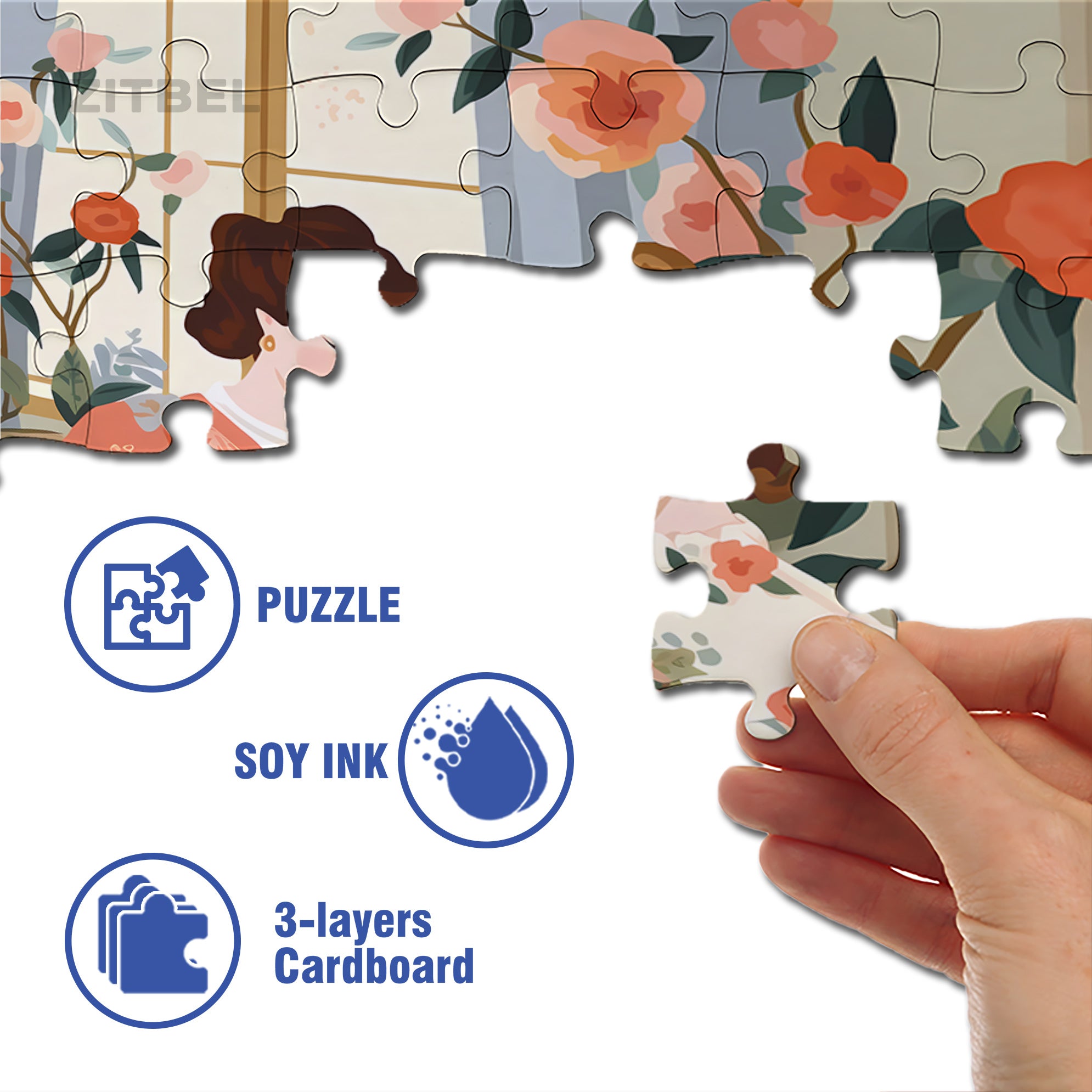 Earl Grey Tea 500pcs/1000pcs Jigsaw Puzzle, Scratch-Resistant, Interactive Family Game & Brain-Boosting DIY Decor, Perfect for Halloween, Christmas & New Year Gifts, Family Puzzle Game