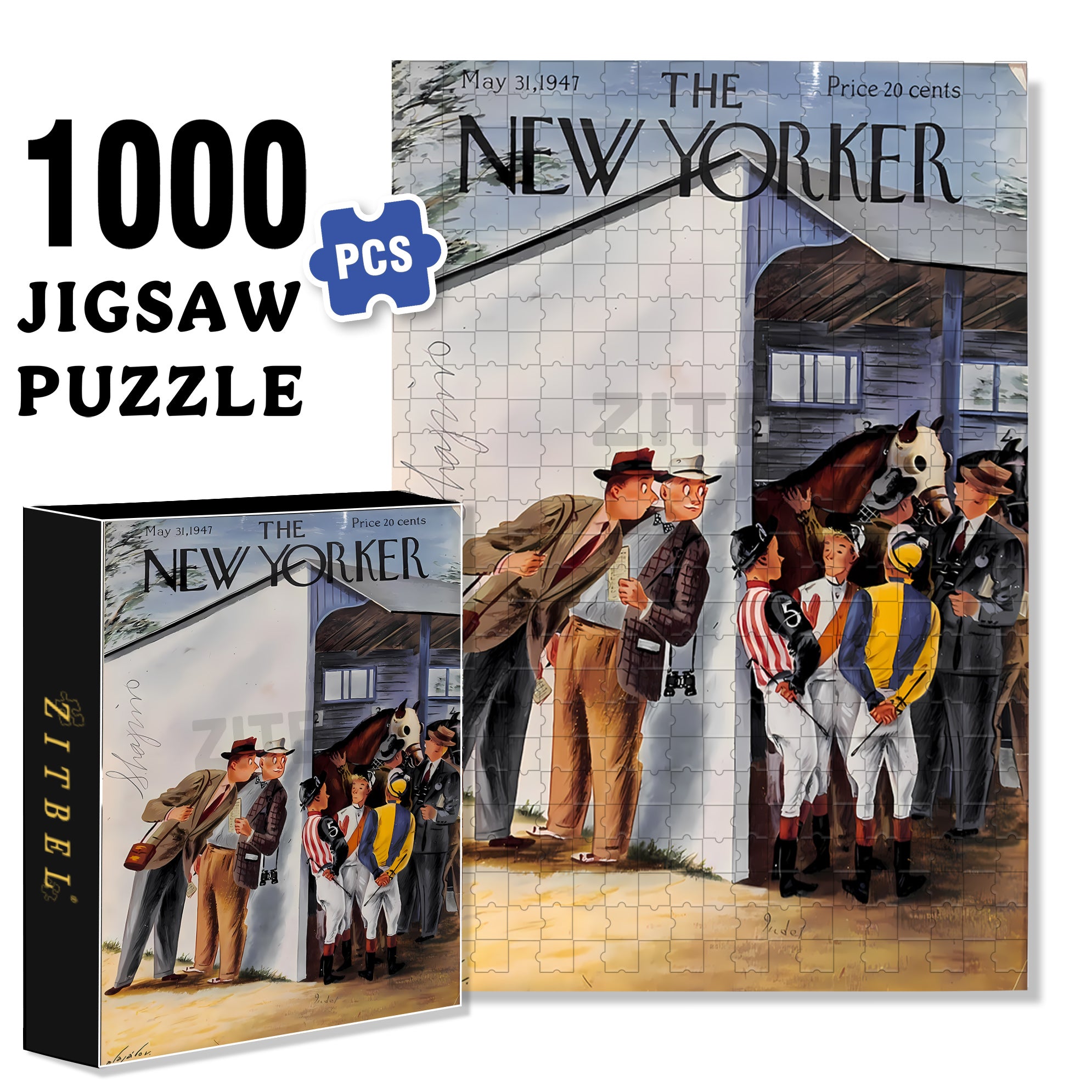 Eavesdropper 500pcs/1000pcs Jigsaw Puzzle, Scratch-Resistant, Interactive Family Game & Brain-Boosting DIY Decor, Perfect for Halloween, Christmas & New Year Gifts, Family Puzzle Game