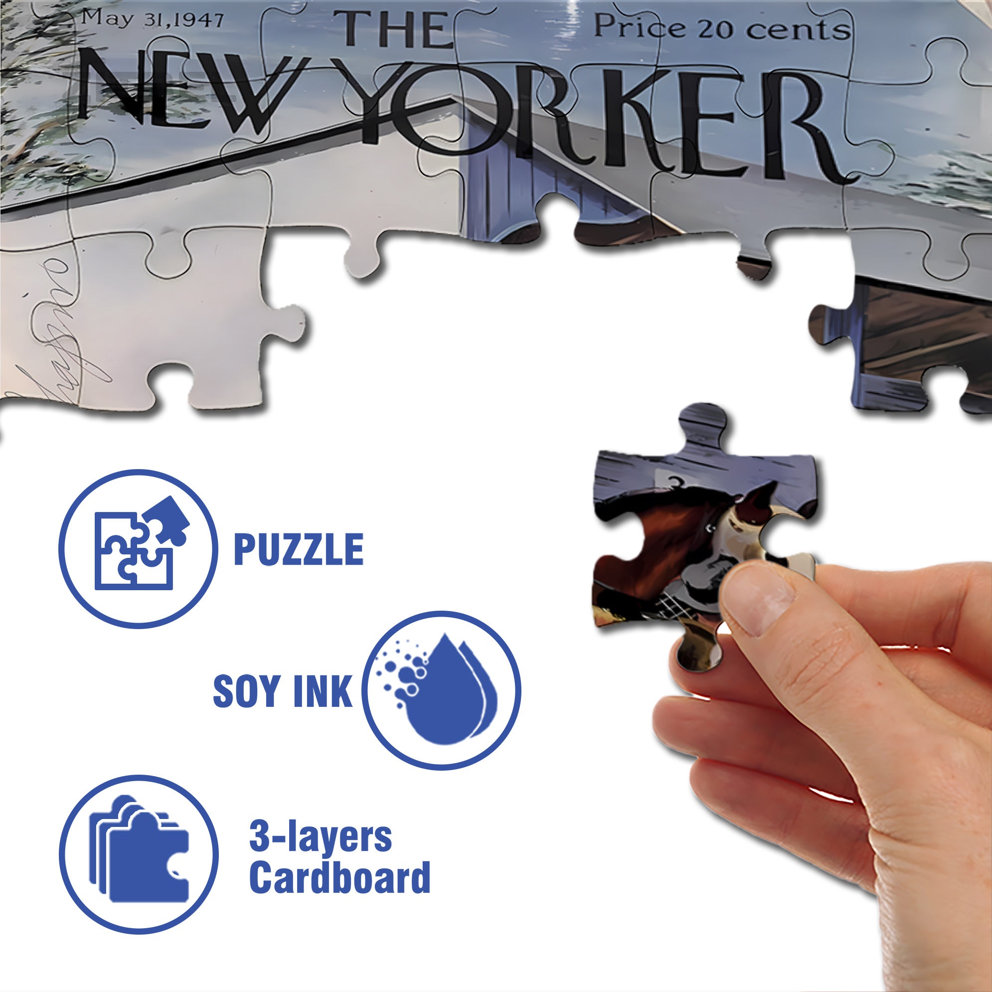 Eavesdropper 500pcs/1000pcs Jigsaw Puzzle, Scratch-Resistant, Interactive Family Game & Brain-Boosting DIY Decor, Perfect for Halloween, Christmas & New Year Gifts, Family Puzzle Game