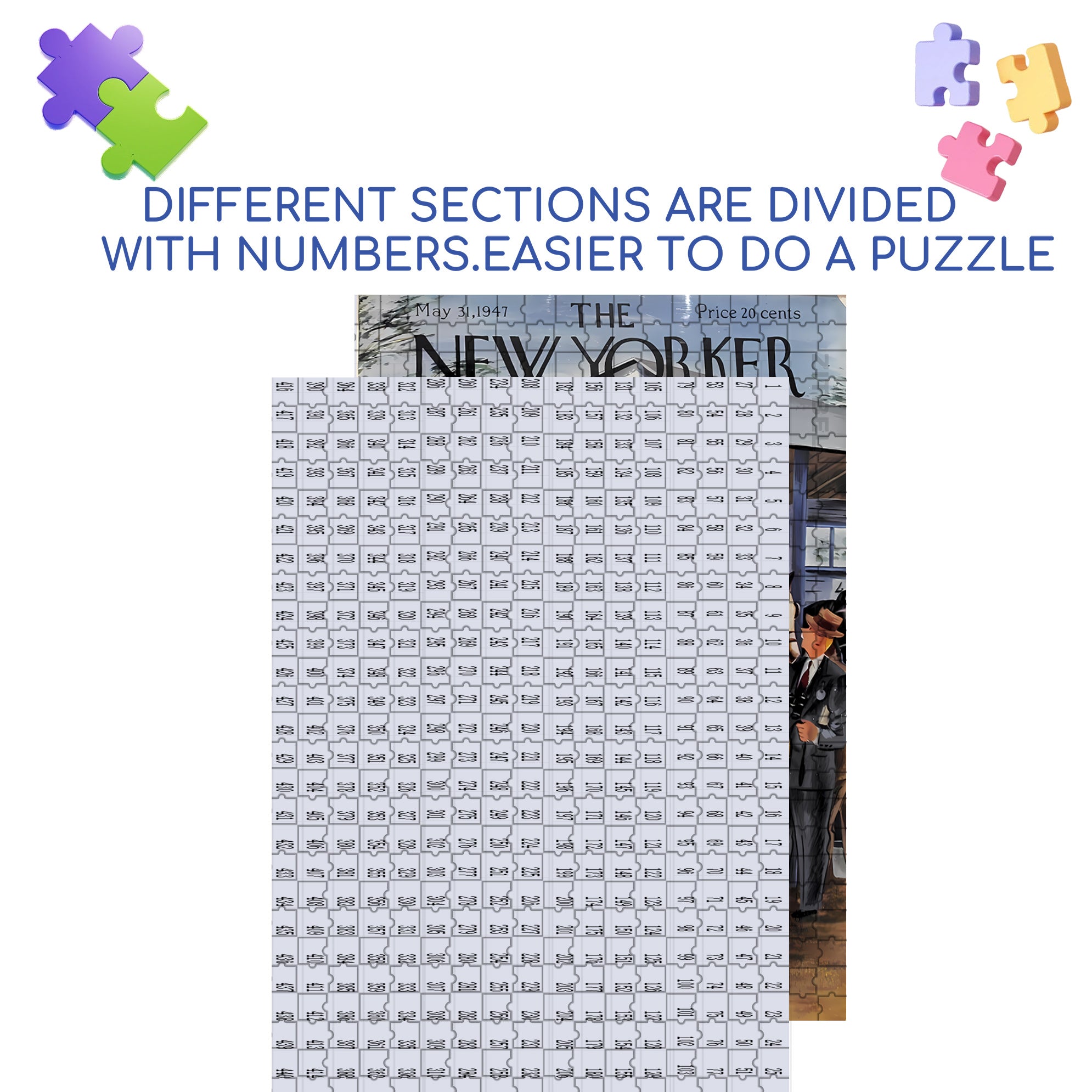 Eavesdropper 500pcs/1000pcs Jigsaw Puzzle, Scratch-Resistant, Interactive Family Game & Brain-Boosting DIY Decor, Perfect for Halloween, Christmas & New Year Gifts, Family Puzzle Game
