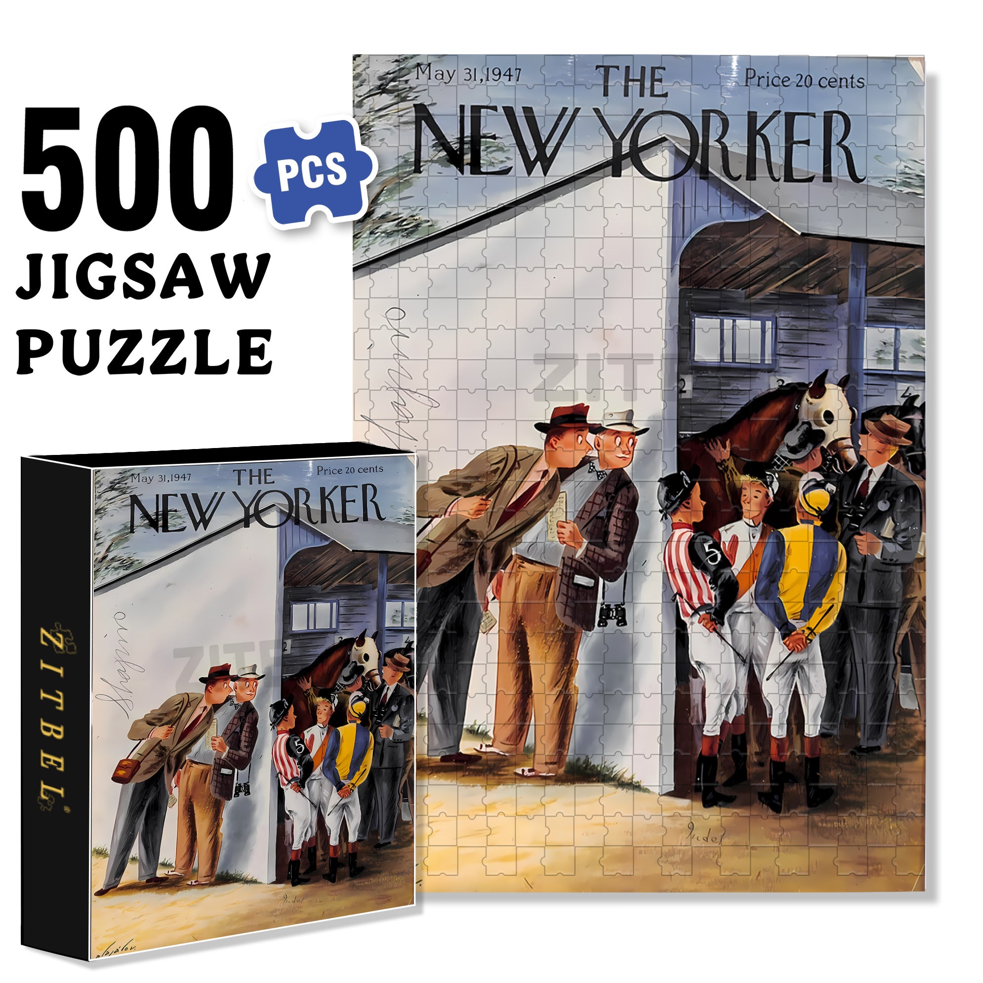 Eavesdropper 500pcs/1000pcs Jigsaw Puzzle, Scratch-Resistant, Interactive Family Game & Brain-Boosting DIY Decor, Perfect for Halloween, Christmas & New Year Gifts, Family Puzzle Game