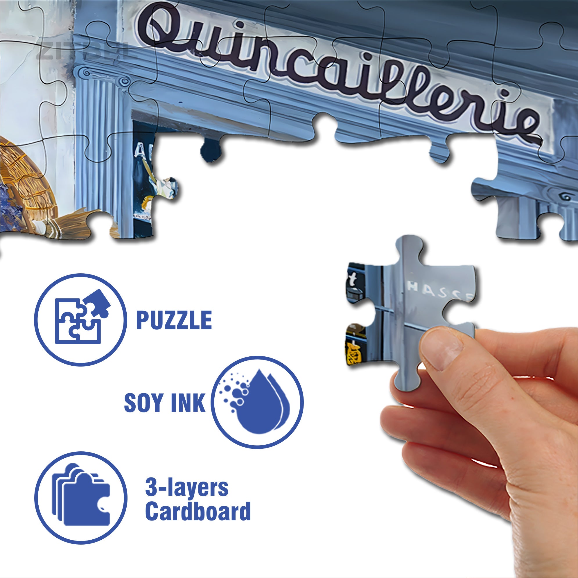 Fresh 500pcs/1000pcs Jigsaw Puzzle, Scratch-Resistant, Interactive Family Game & Brain-Boosting DIY Decor, Perfect for Halloween, Christmas & New Year Gifts, Family Puzzle Game