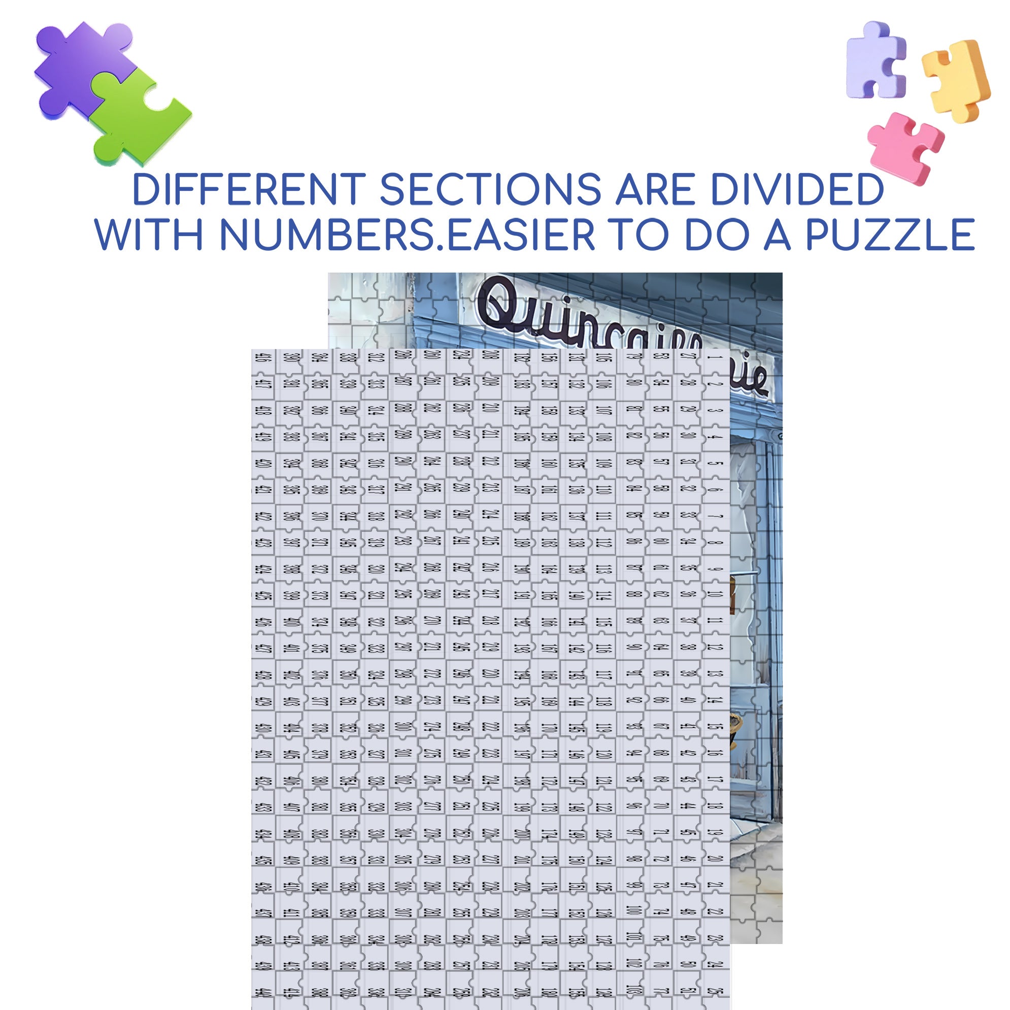 Fresh 500pcs/1000pcs Jigsaw Puzzle, Scratch-Resistant, Interactive Family Game & Brain-Boosting DIY Decor, Perfect for Halloween, Christmas & New Year Gifts, Family Puzzle Game
