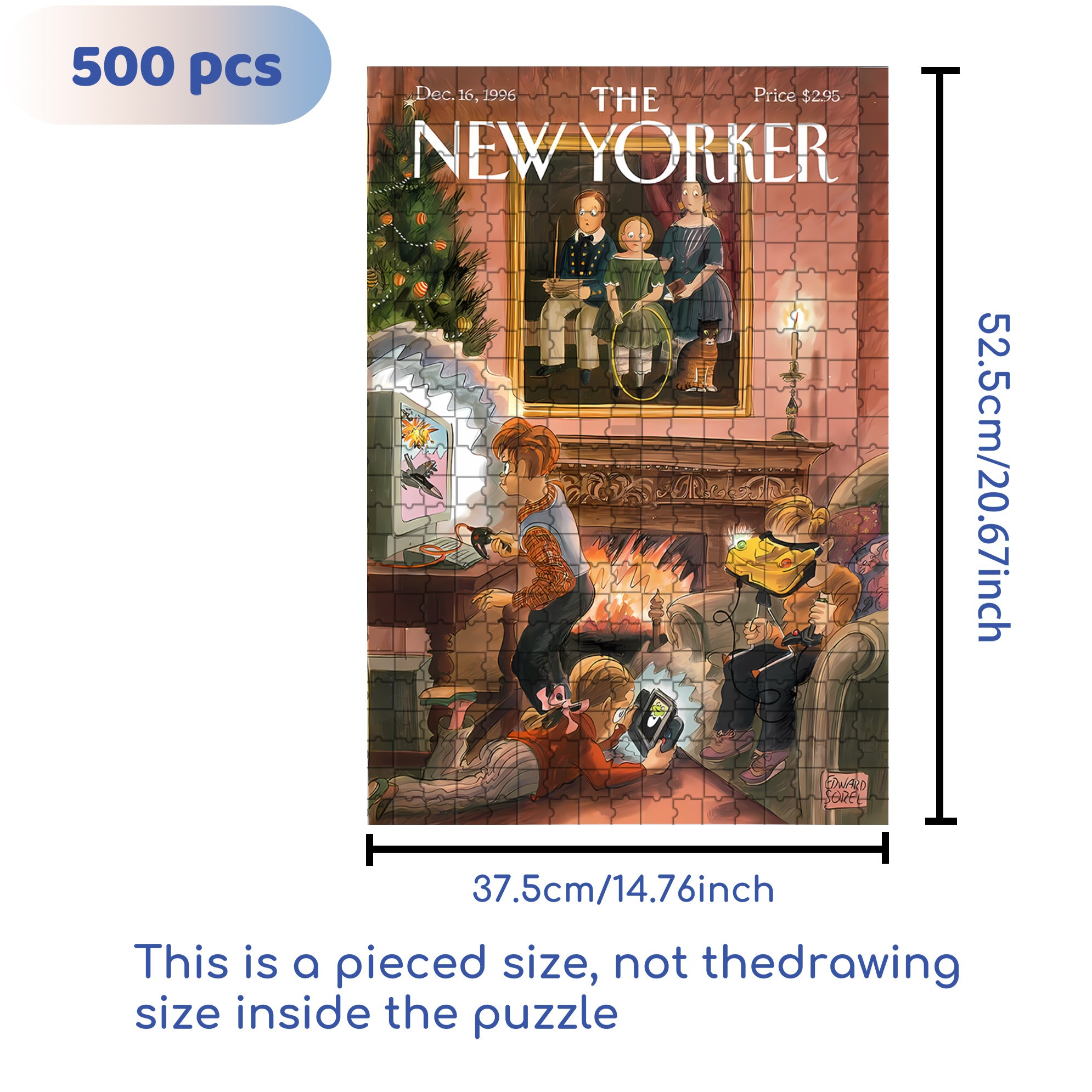 Game Enthusiast 500pcs/1000pcs Jigsaw Puzzle, Scratch-Resistant, Interactive Family Game & Brain-Boosting DIY Decor, Perfect for Halloween, Christmas & New Year Gifts, Family Puzzle Game