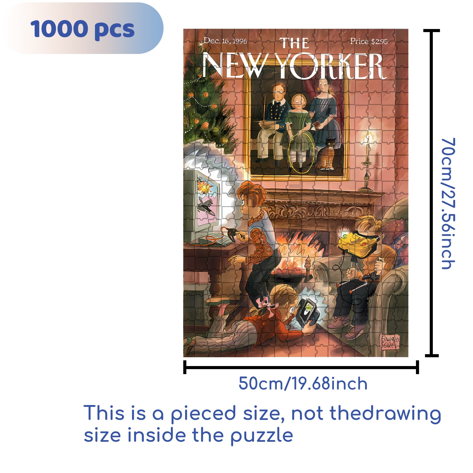 Game Enthusiast 500pcs/1000pcs Jigsaw Puzzle, Scratch-Resistant, Interactive Family Game & Brain-Boosting DIY Decor, Perfect for Halloween, Christmas & New Year Gifts, Family Puzzle Game