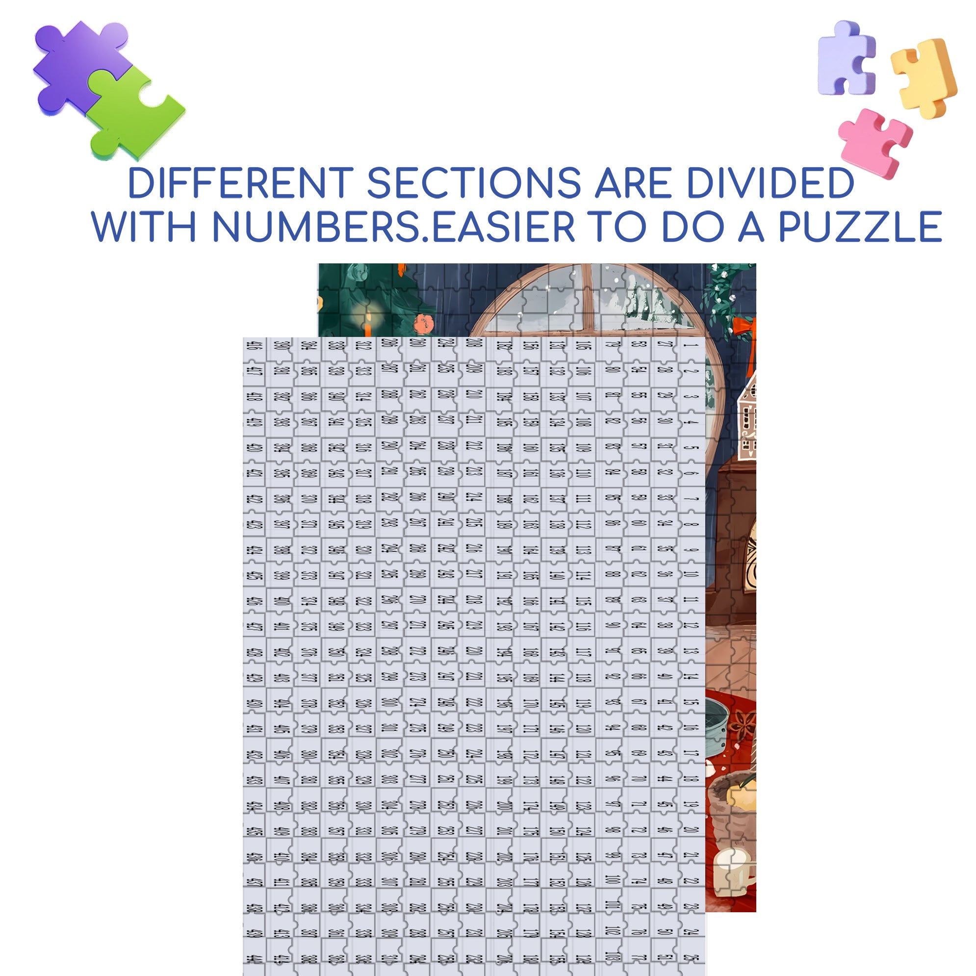 Hat off 500pcs/1000pcs Jigsaw Puzzle, Scratch-Resistant, Interactive Family Game & Brain-Boosting DIY Decor, Perfect for Halloween, Christmas & New Year Gifts, Family Puzzle Game