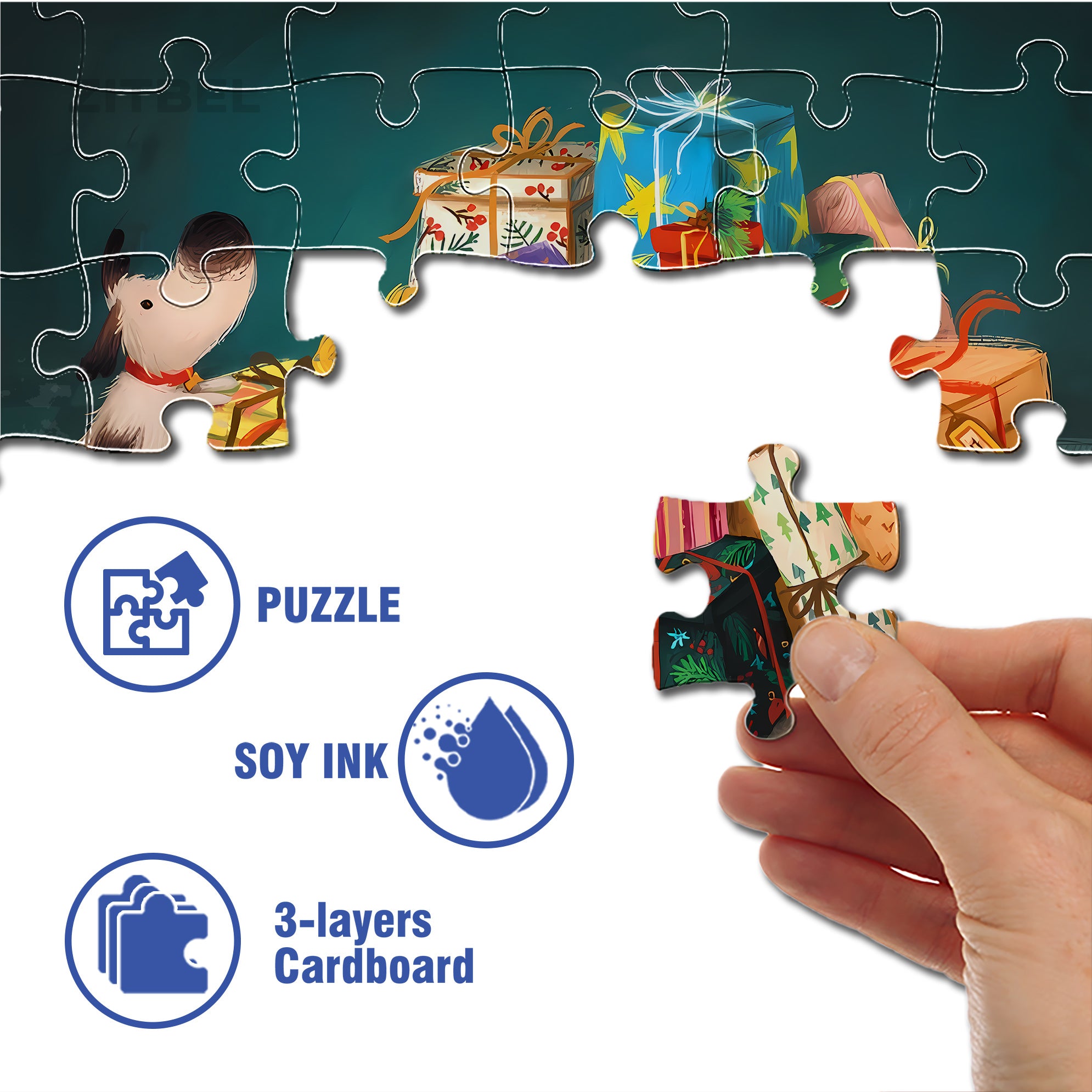 I Want It Too 500pcs/1000pcs Jigsaw Puzzle, Scratch-Resistant, Interactive Family Game & Brain-Boosting DIY Decor, Perfect for Halloween, Christmas & New Year Gifts, Family Puzzle Game