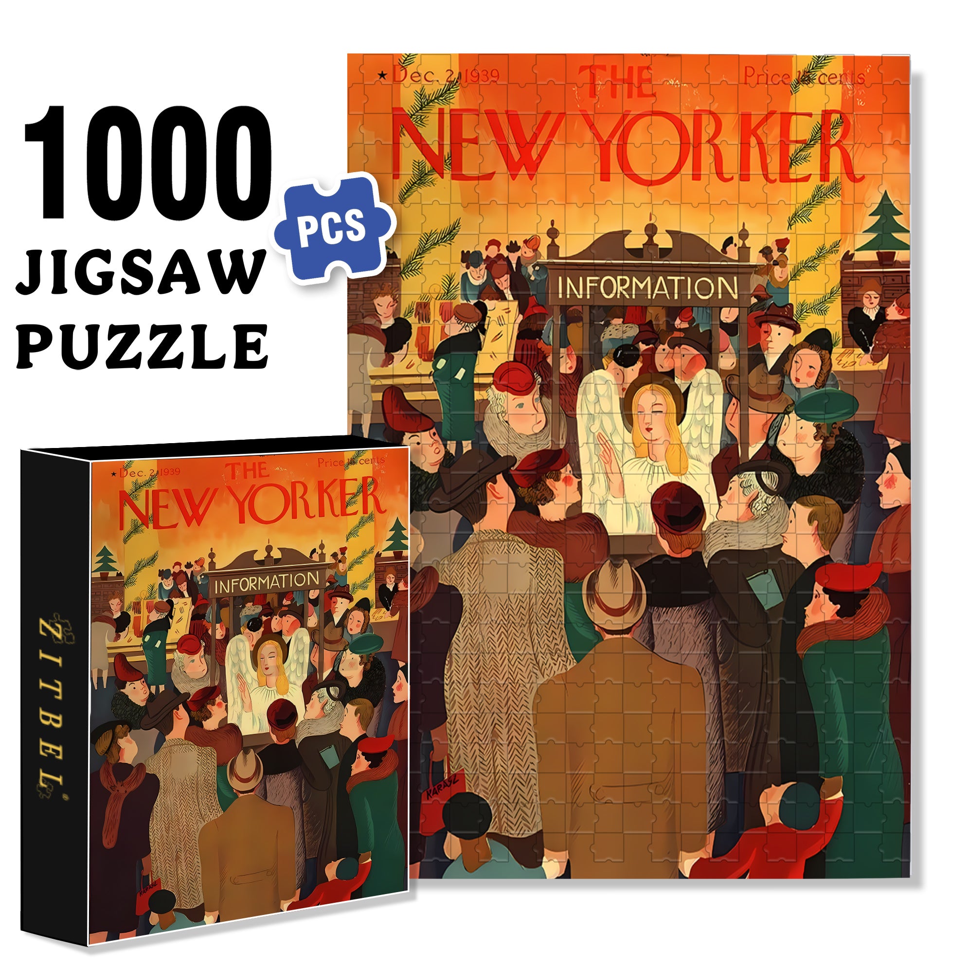 Inquiries 500pcs/1000pcs Jigsaw Puzzle, Scratch-Resistant, Interactive Family Game & Brain-Boosting DIY Decor, Perfect for Halloween, Christmas & New Year Gifts, Family Puzzle Game