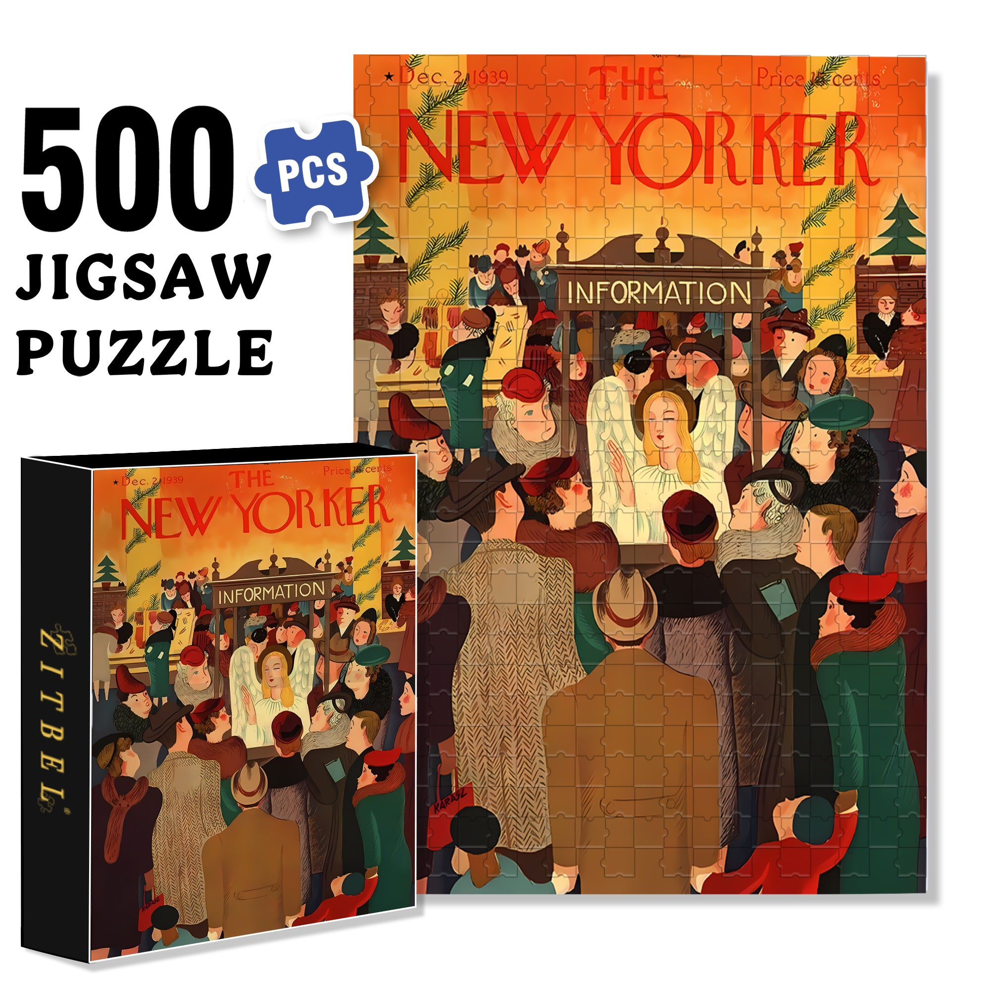 Inquiries 500pcs/1000pcs Jigsaw Puzzle, Scratch-Resistant, Interactive Family Game & Brain-Boosting DIY Decor, Perfect for Halloween, Christmas & New Year Gifts, Family Puzzle Game