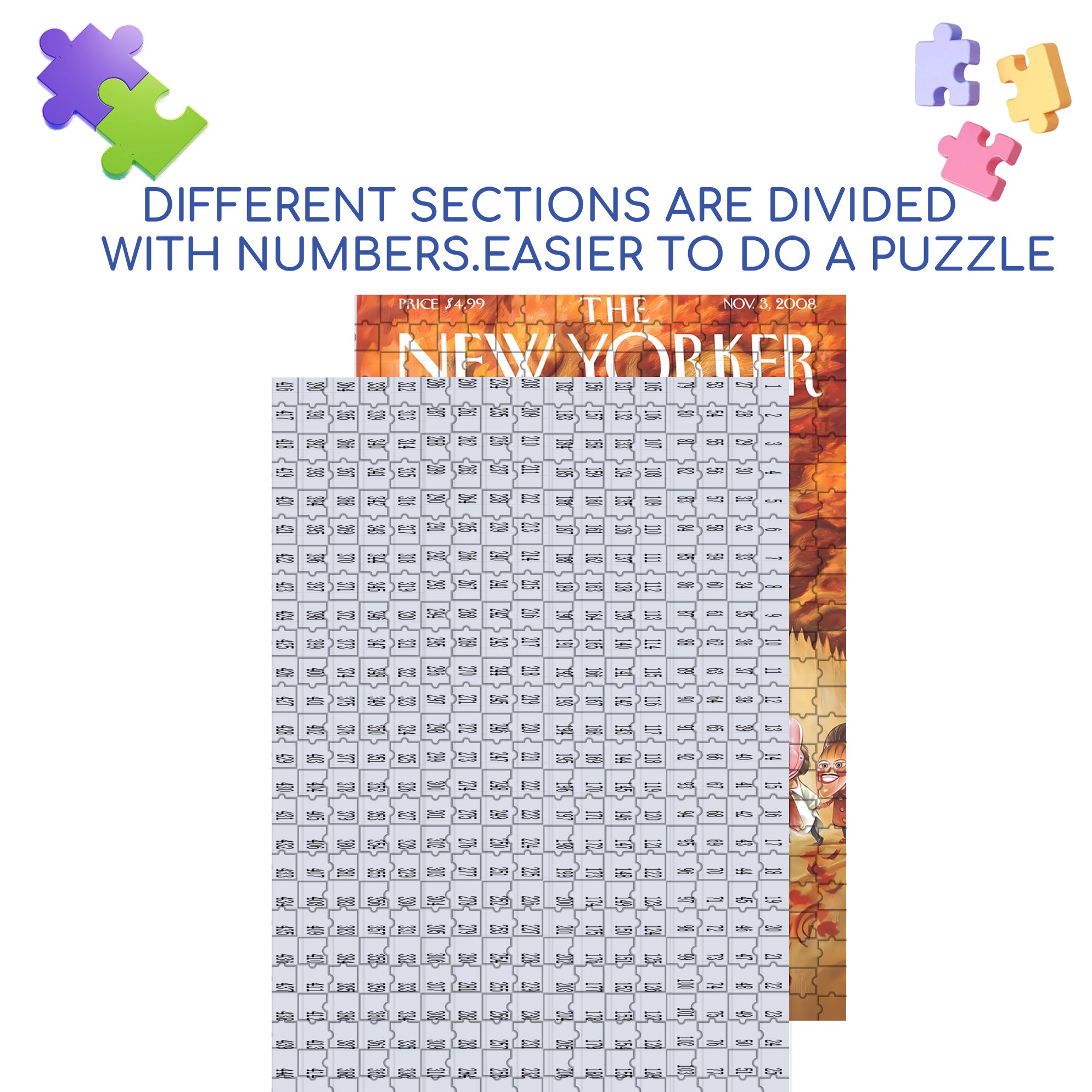 It Scared Me 500pcs/1000pcs Jigsaw Puzzle, Scratch-Resistant, Interactive Family Game & Brain-Boosting DIY Decor, Perfect for Halloween, Christmas & New Year Gifts, Family Puzzle Game