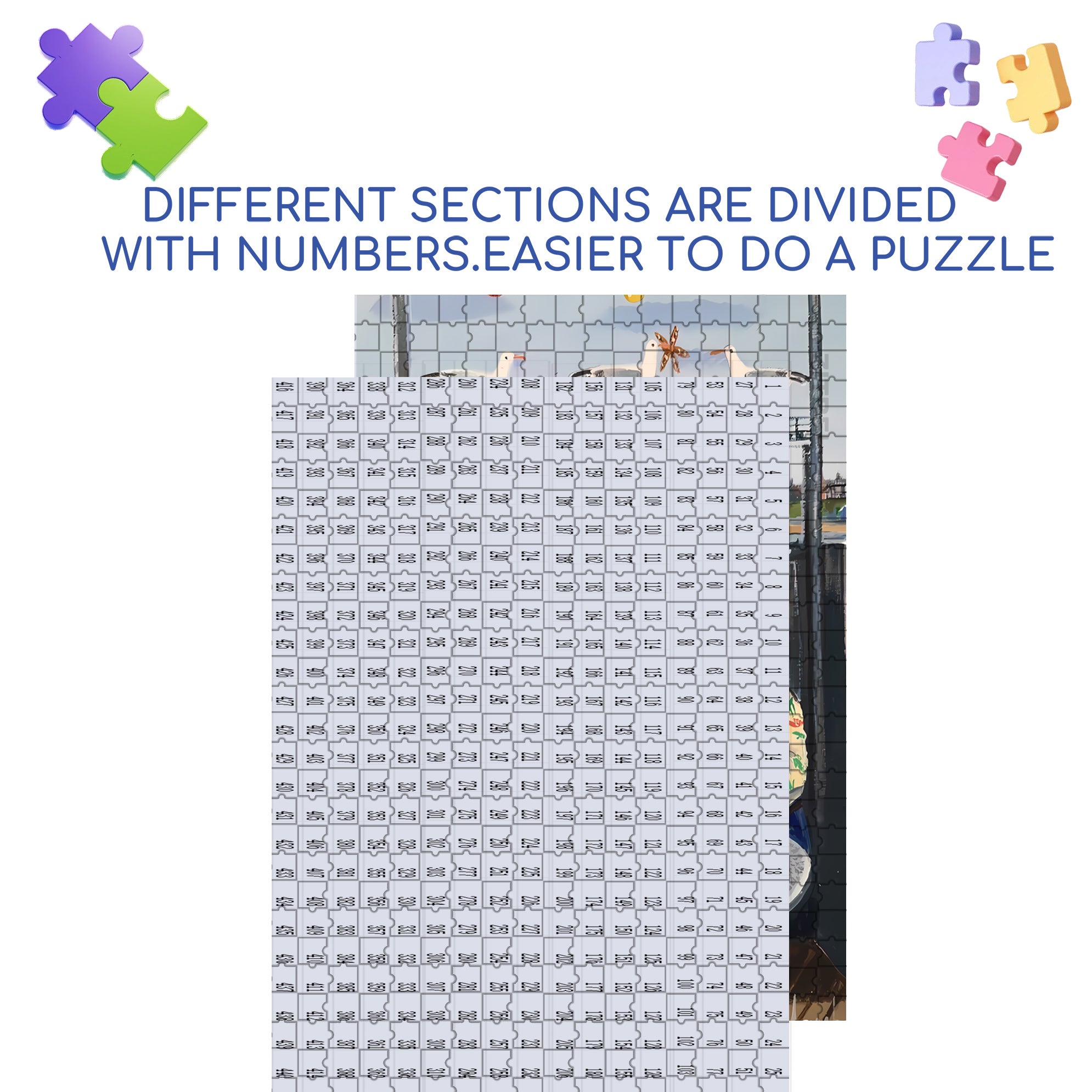 Morris And Jennifer's Date 500pcs/1000pcs Jigsaw Puzzle, Scratch-Resistant, Interactive Family Game & Brain-Boosting DIY Decor, Perfect for Halloween, Christmas & New Year Gifts, Family Puzzle Game