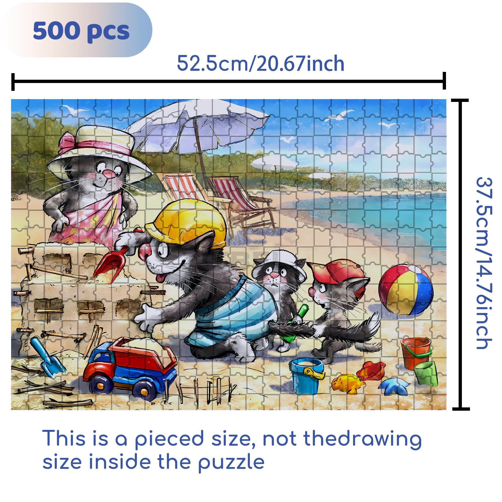 Naughty Dad 500pcs/1000pcs Jigsaw Puzzle, Scratch-Resistant, Interactive Family Game & Brain-Boosting DIY Decor, Perfect for Halloween, Christmas & New Year Gifts, Family Puzzle Game