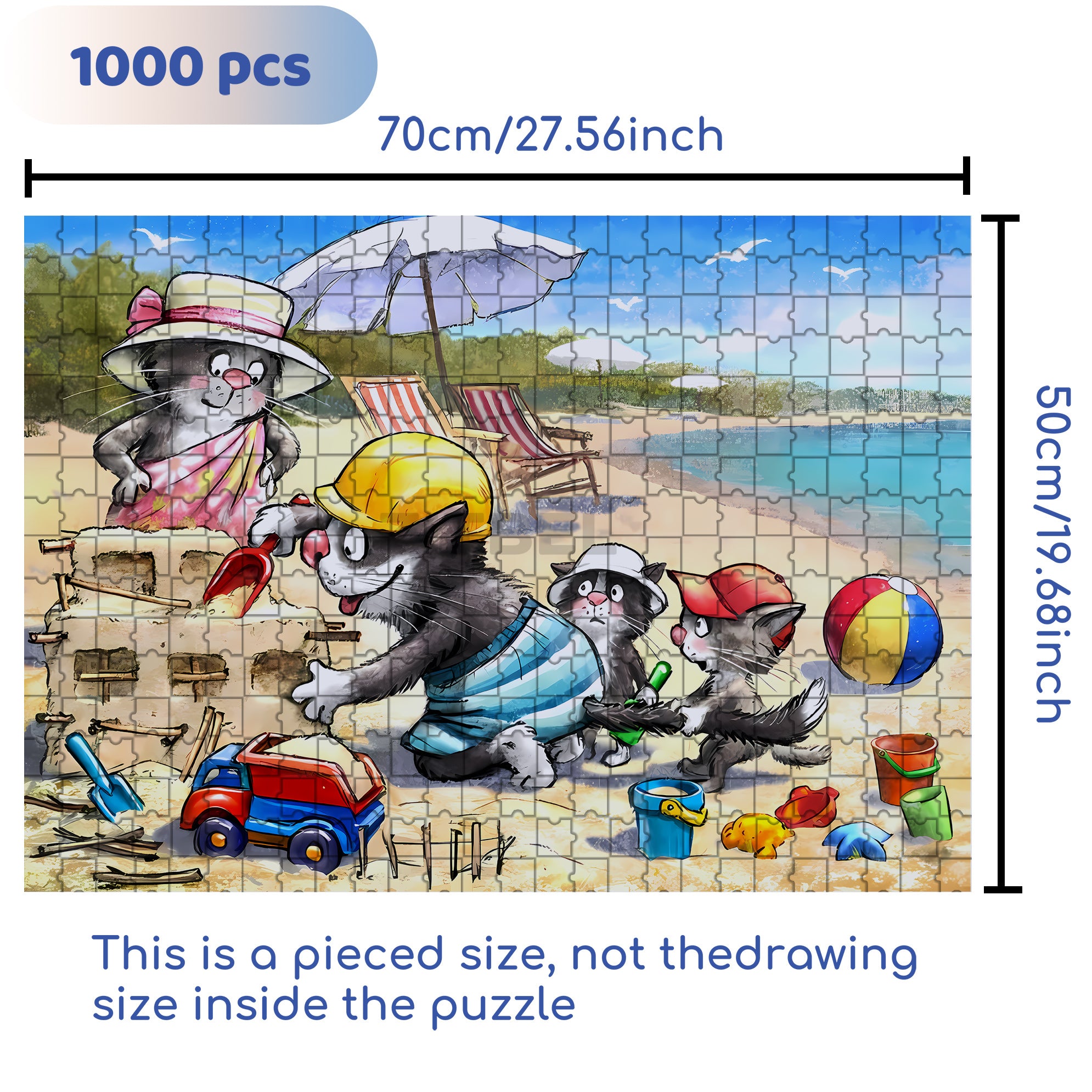 Naughty Dad 500pcs/1000pcs Jigsaw Puzzle, Scratch-Resistant, Interactive Family Game & Brain-Boosting DIY Decor, Perfect for Halloween, Christmas & New Year Gifts, Family Puzzle Game