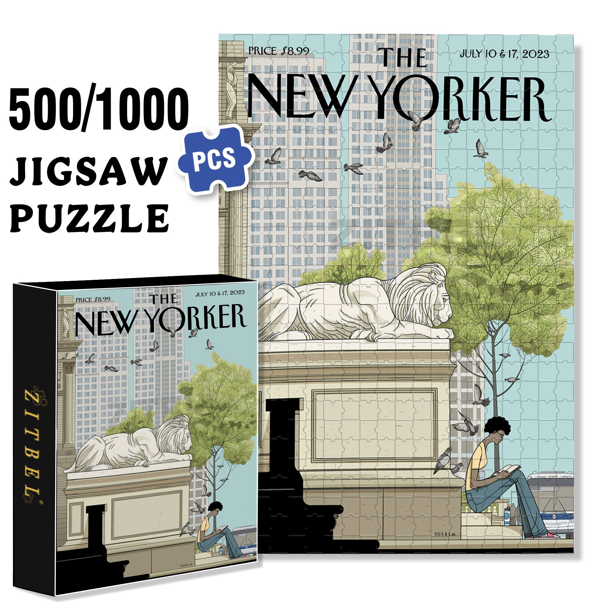 On the Same Page 500pcs/1000pcs Jigsaw Puzzle, Scratch-Resistant, Interactive Family Game & Brain-Boosting DIY Decor, Perfect for Halloween, Christmas & New Year Gifts, Family Puzzle Game