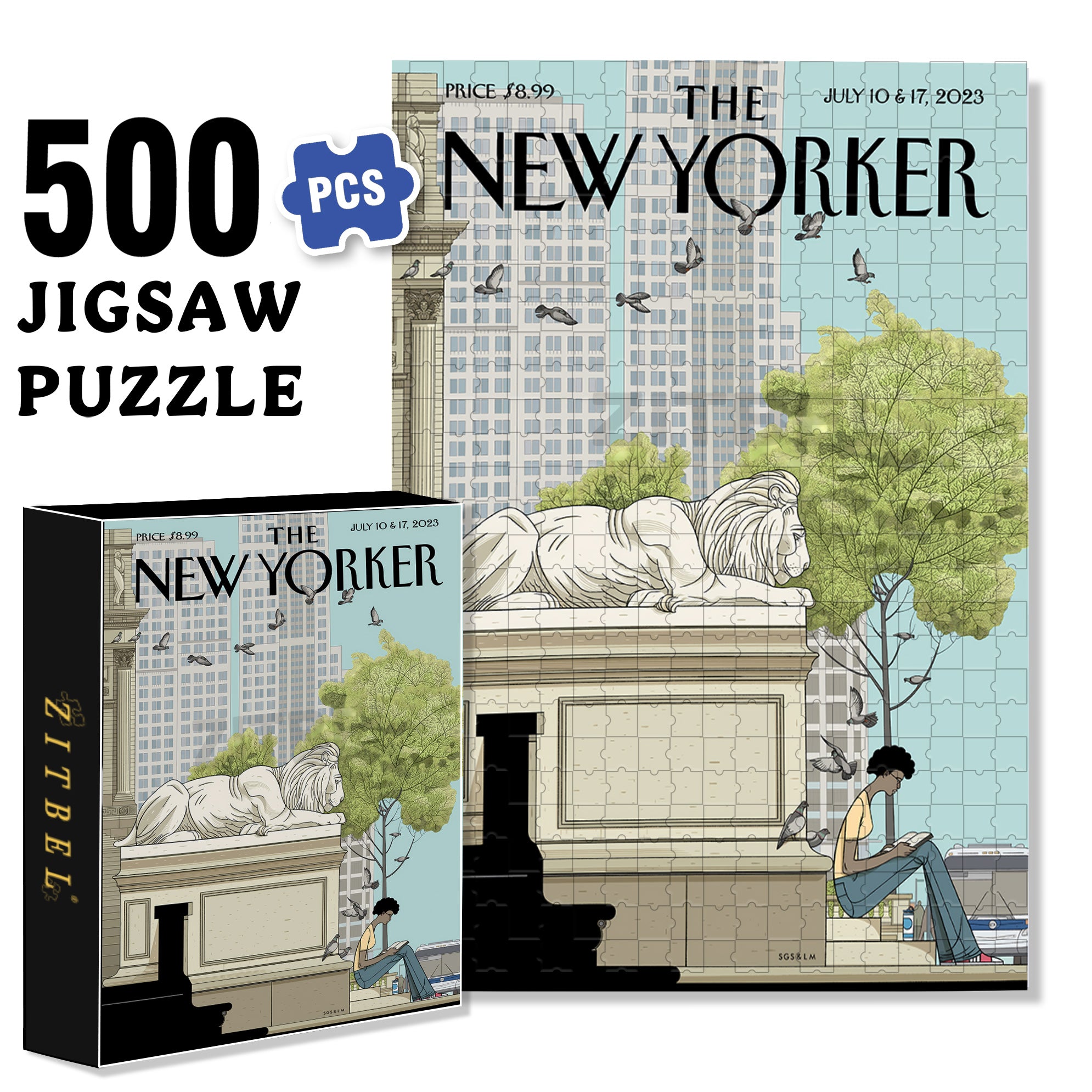 On the Same Page 500pcs/1000pcs Jigsaw Puzzle, Scratch-Resistant, Interactive Family Game & Brain-Boosting DIY Decor, Perfect for Halloween, Christmas & New Year Gifts, Family Puzzle Game