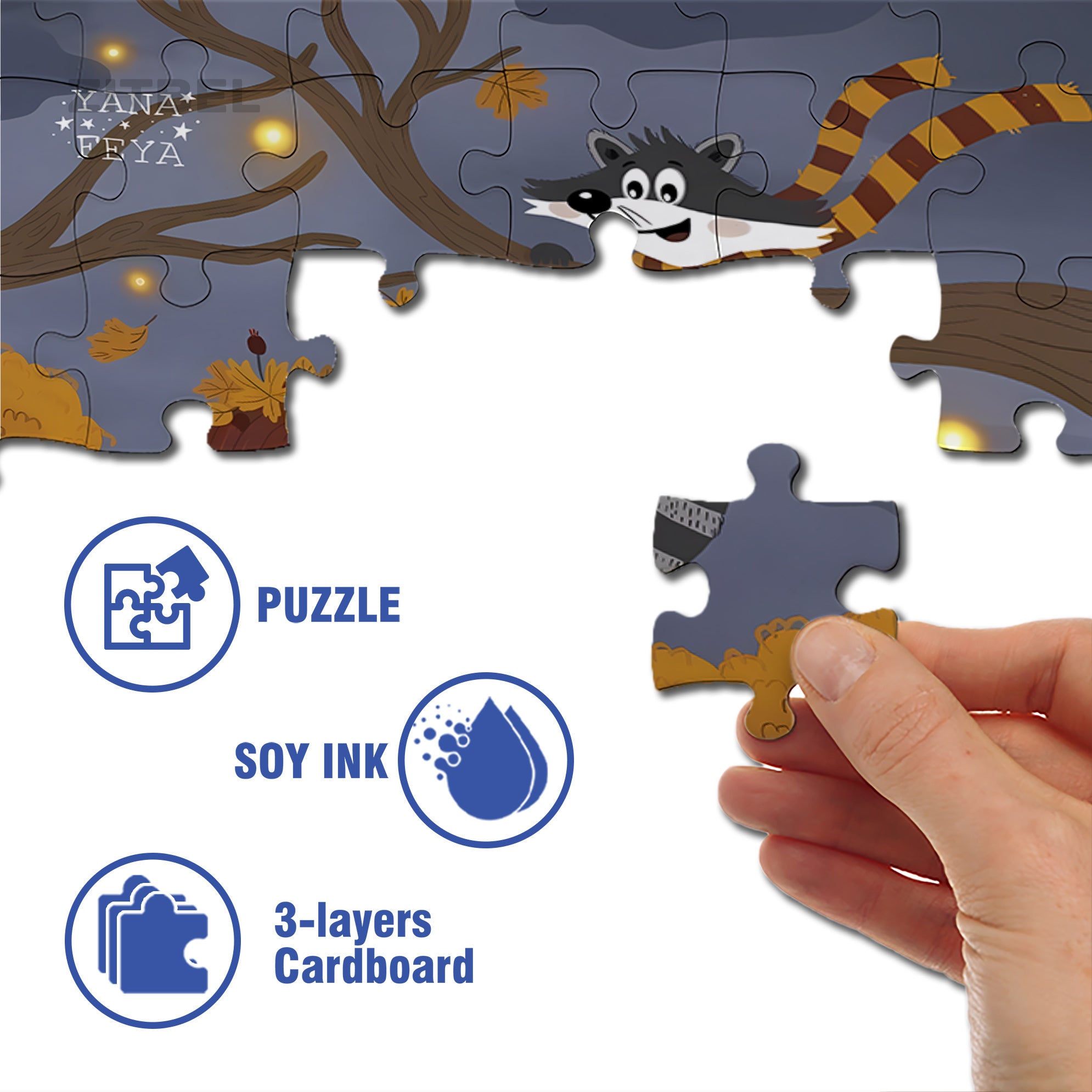 Overjoyed 500pcs/1000pcs Jigsaw Puzzle, Scratch-Resistant, Interactive Family Game & Brain-Boosting DIY Decor, Perfect for Halloween, Christmas & New Year Gifts, Family Puzzle Game