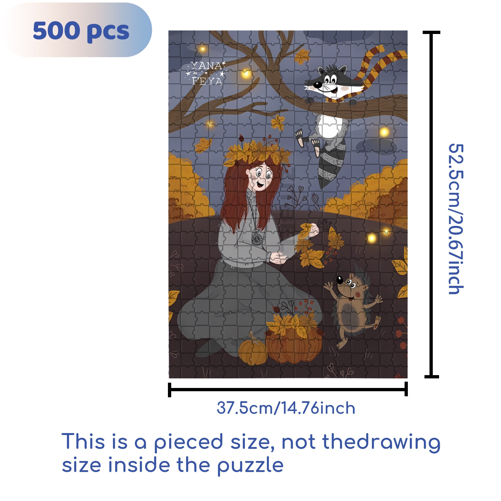 Overjoyed 500pcs/1000pcs Jigsaw Puzzle, Scratch-Resistant, Interactive Family Game & Brain-Boosting DIY Decor, Perfect for Halloween, Christmas & New Year Gifts, Family Puzzle Game