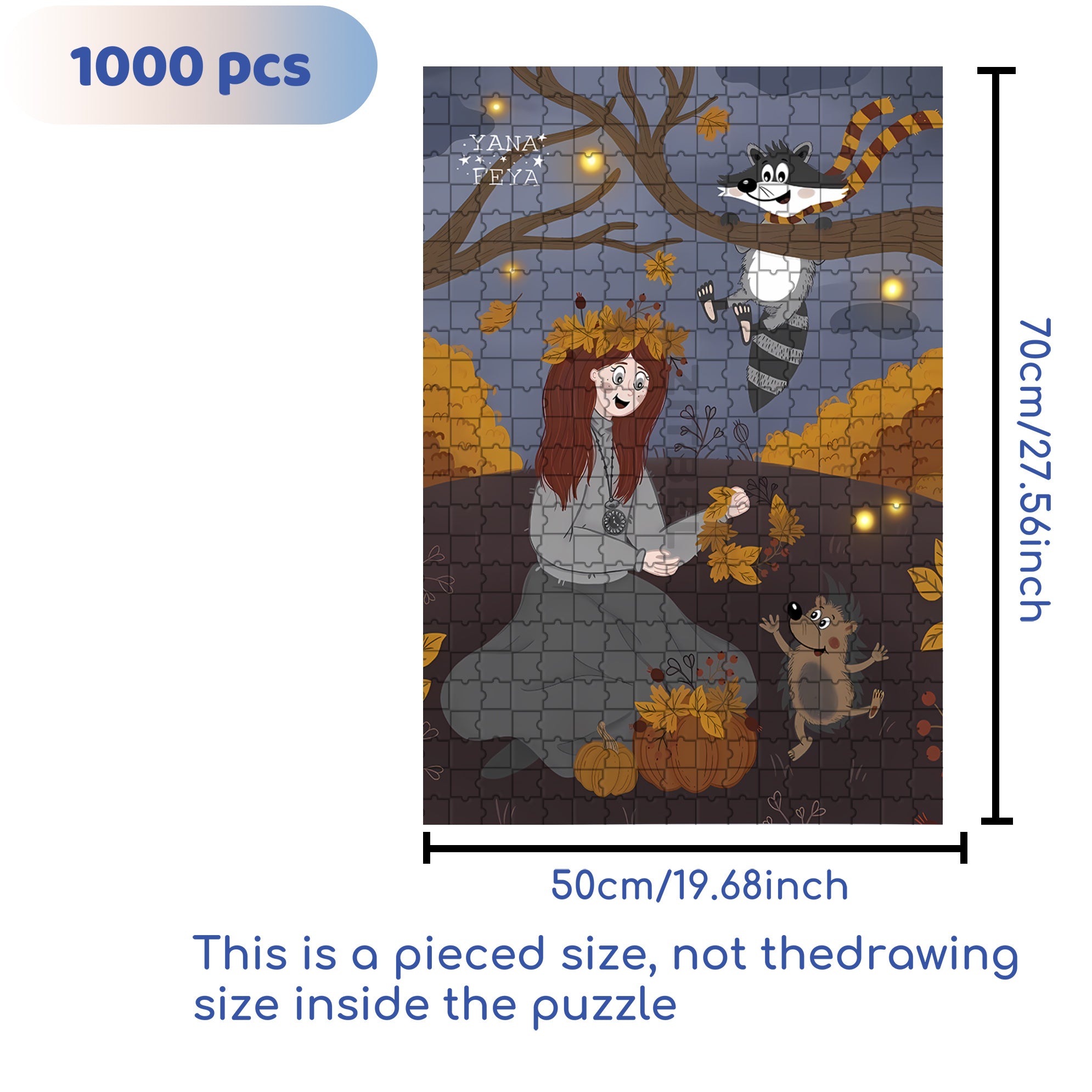 Overjoyed 500pcs/1000pcs Jigsaw Puzzle, Scratch-Resistant, Interactive Family Game & Brain-Boosting DIY Decor, Perfect for Halloween, Christmas & New Year Gifts, Family Puzzle Game