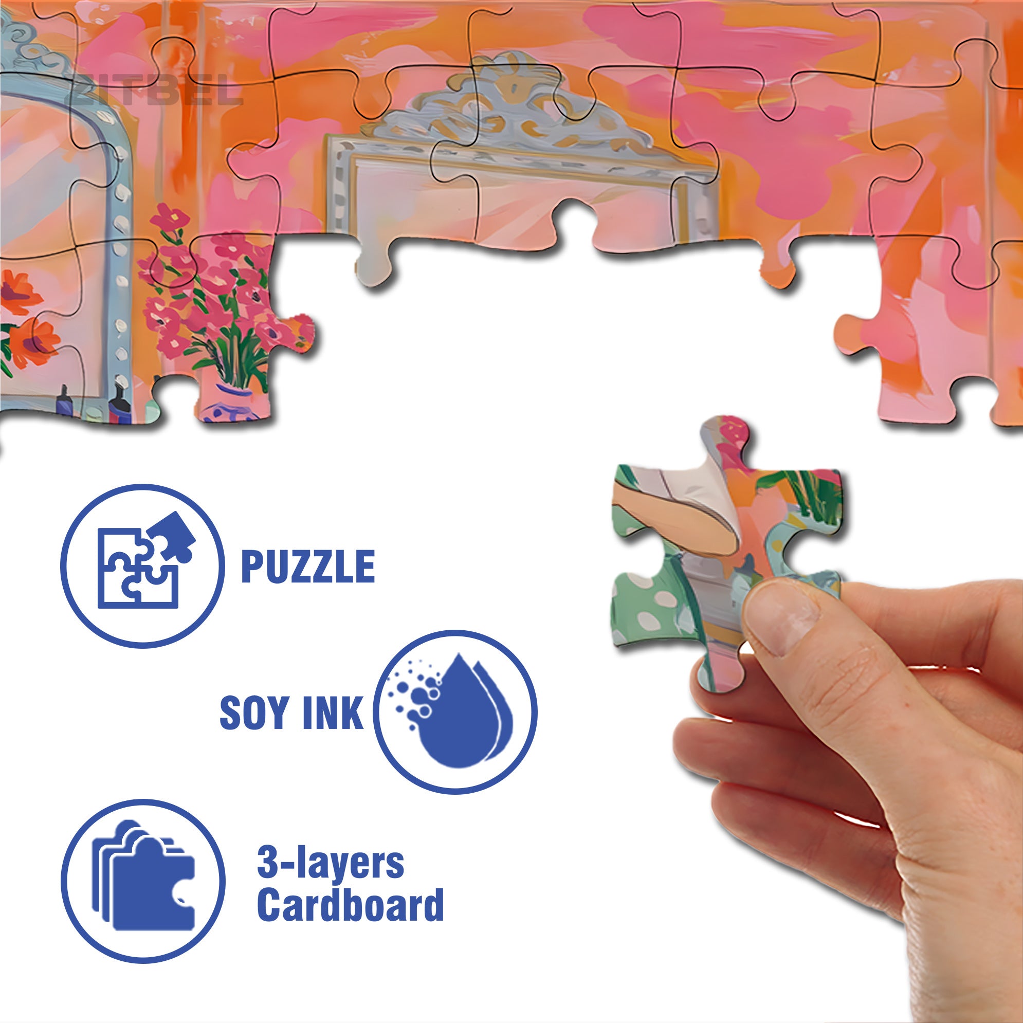 Pet Salon 500pcs/1000pcs Jigsaw Puzzle, Scratch-Resistant, Interactive Family Game & Brain-Boosting DIY Decor, Perfect for Halloween, Christmas & New Year Gifts, Family Puzzle Game