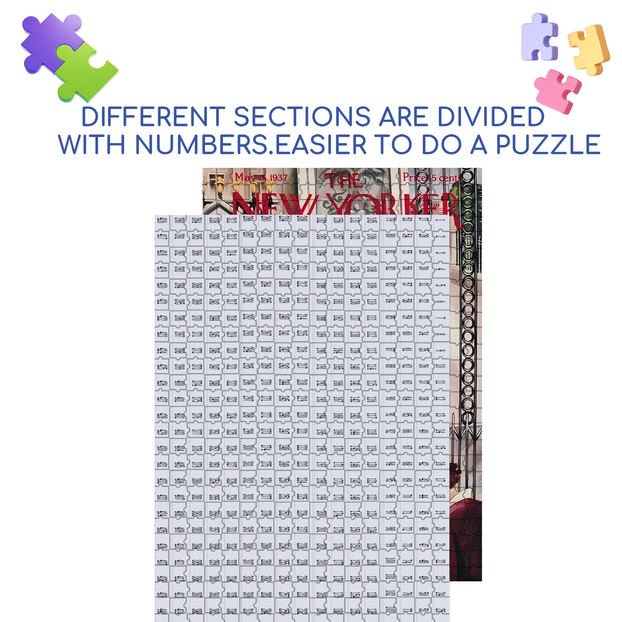 Photograph 500pcs/1000pcs Jigsaw Puzzle, Scratch-Resistant, Interactive Family Game & Brain-Boosting DIY Decor, Perfect for Halloween, Christmas & New Year Gifts, Family Puzzle Game
