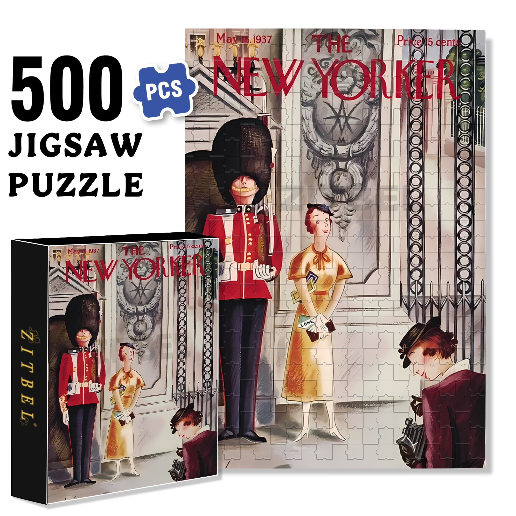 Photograph 500pcs/1000pcs Jigsaw Puzzle, Scratch-Resistant, Interactive Family Game & Brain-Boosting DIY Decor, Perfect for Halloween, Christmas & New Year Gifts, Family Puzzle Game