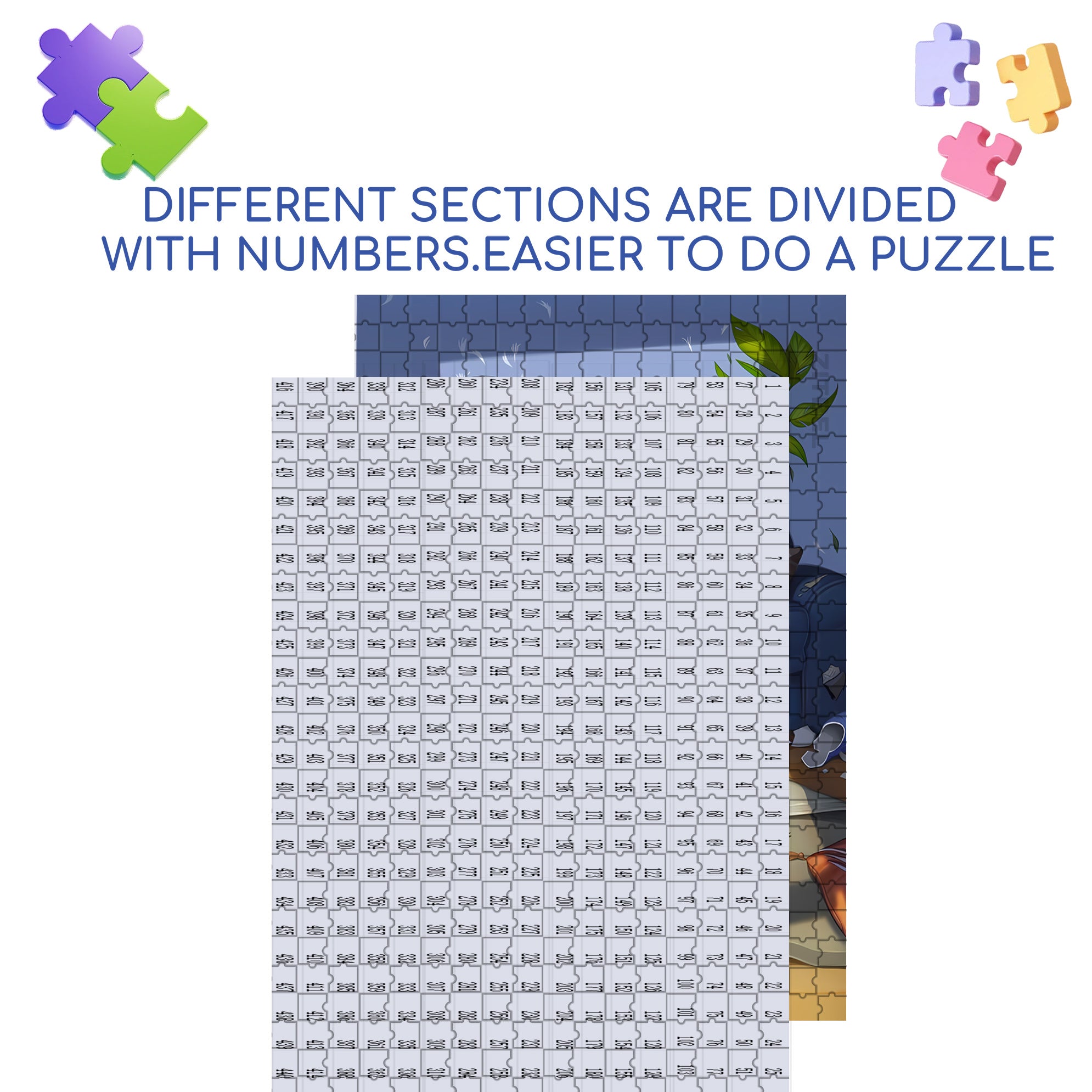 Pillow Fight 500pcs/1000pcs Jigsaw Puzzle, Scratch-Resistant, Interactive Family Game & Brain-Boosting DIY Decor, Perfect for Halloween, Christmas & New Year Gifts, Family Puzzle Game