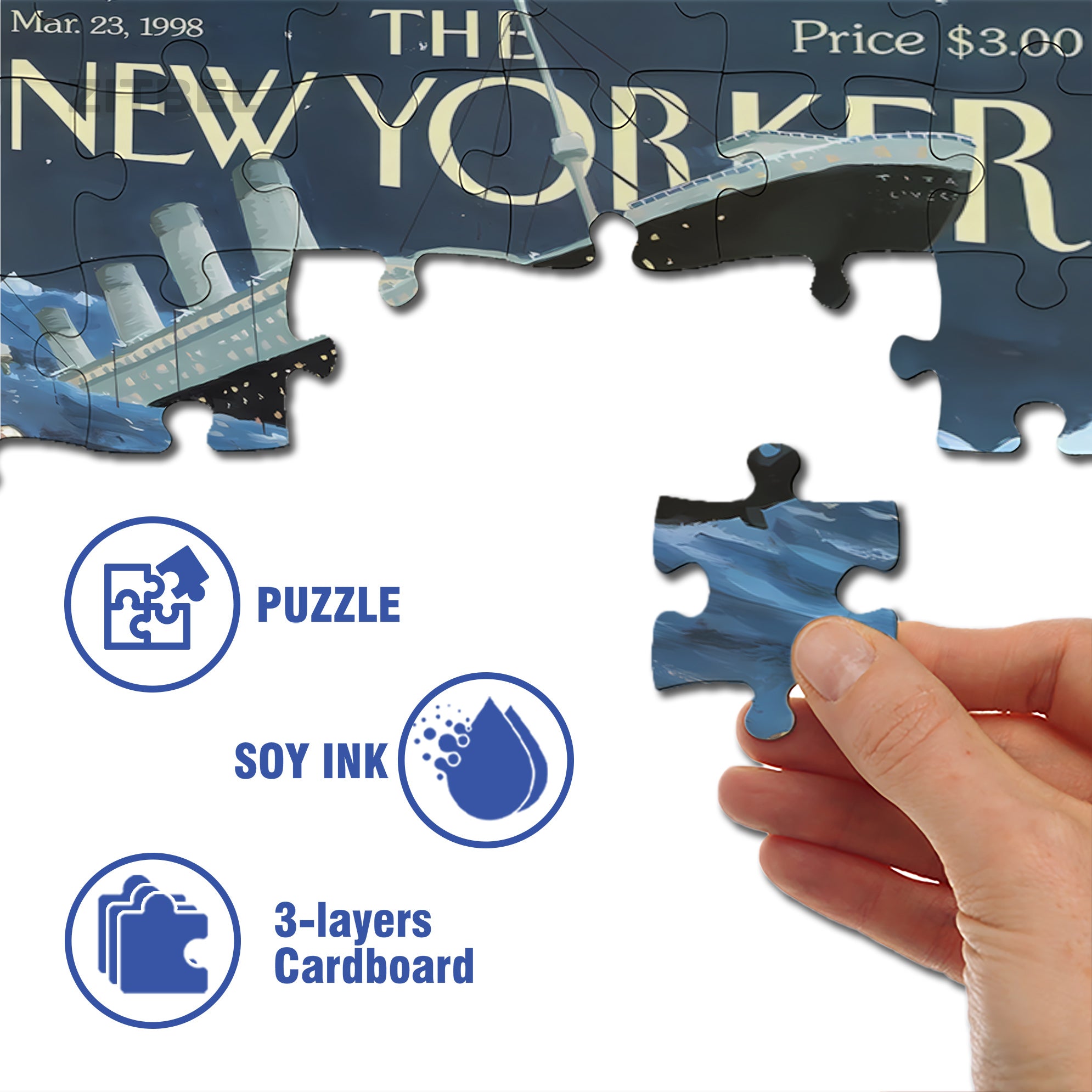 Shipwreck 500pcs/1000pcs Jigsaw Puzzle, Scratch-Resistant, Interactive Family Game & Brain-Boosting DIY Decor, Perfect for Halloween, Christmas & New Year Gifts, Family Puzzle Game