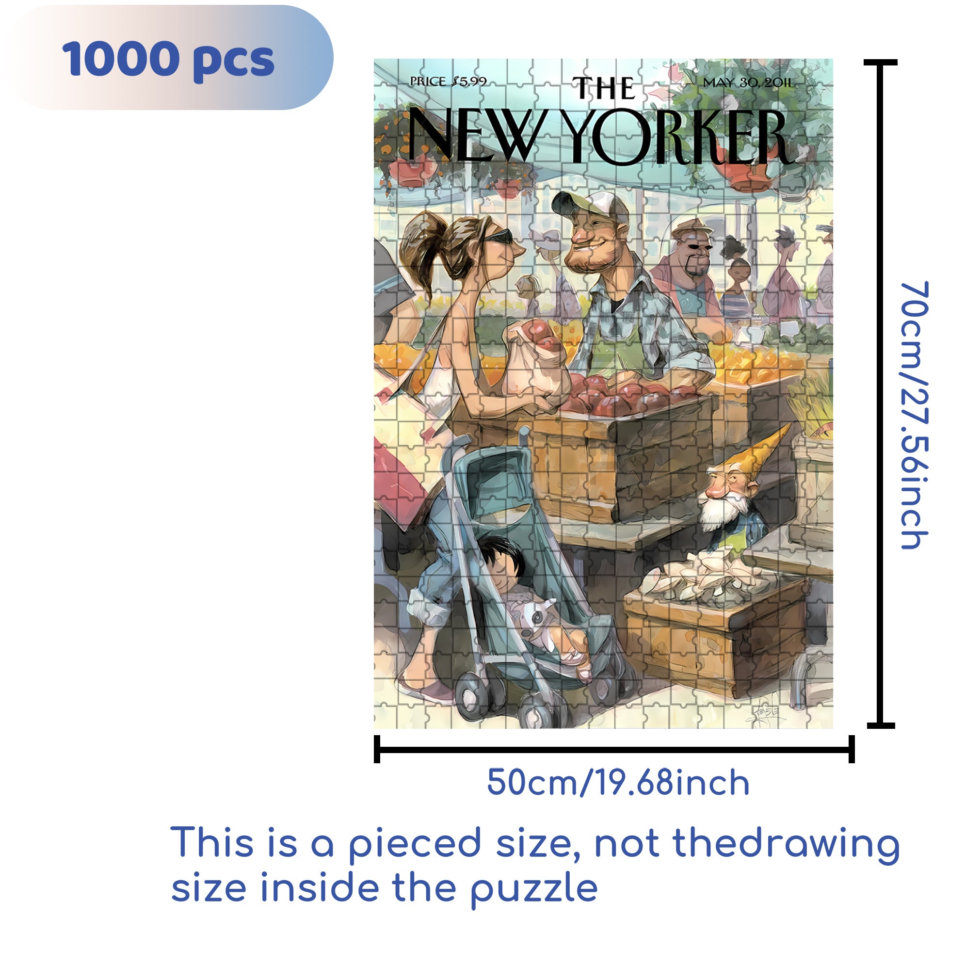 Small Growers 500pcs/1000pcs Jigsaw Puzzle, Scratch-Resistant, Interactive Family Game & Brain-Boosting DIY Decor, Perfect for Halloween, Christmas & New Year Gifts, Family Puzzle Game