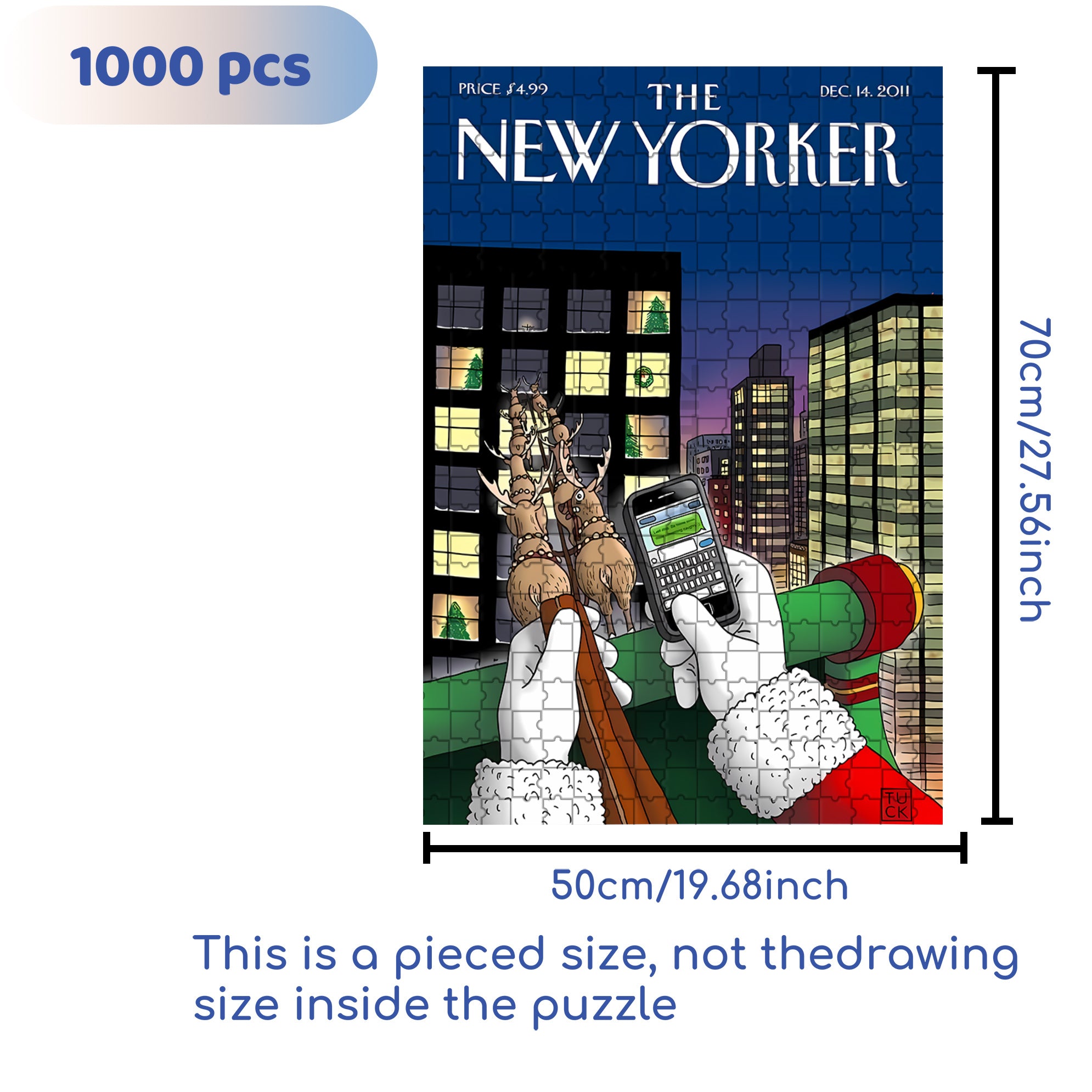 SMS 500pcs/1000pcs Jigsaw Puzzle, Scratch-Resistant, Interactive Family Game & Brain-Boosting DIY Decor, Perfect for Halloween, Christmas & New Year Gifts, Family Puzzle Game