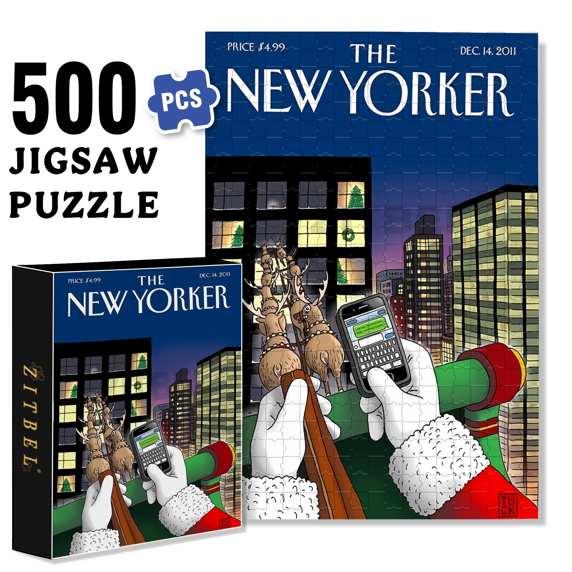 SMS 500pcs/1000pcs Jigsaw Puzzle, Scratch-Resistant, Interactive Family Game & Brain-Boosting DIY Decor, Perfect for Halloween, Christmas & New Year Gifts, Family Puzzle Game