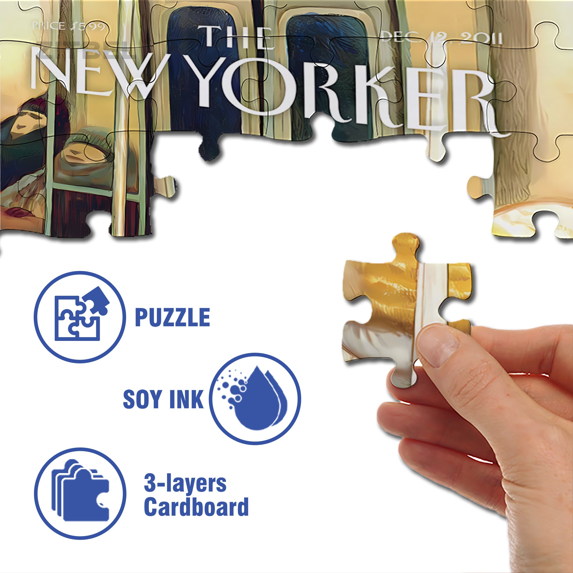 Subway Angel 500pcs/1000pcs Jigsaw Puzzle, Scratch-Resistant, Interactive Family Game & Brain-Boosting DIY Decor, Perfect for Halloween, Christmas & New Year Gifts, Family Puzzle Game