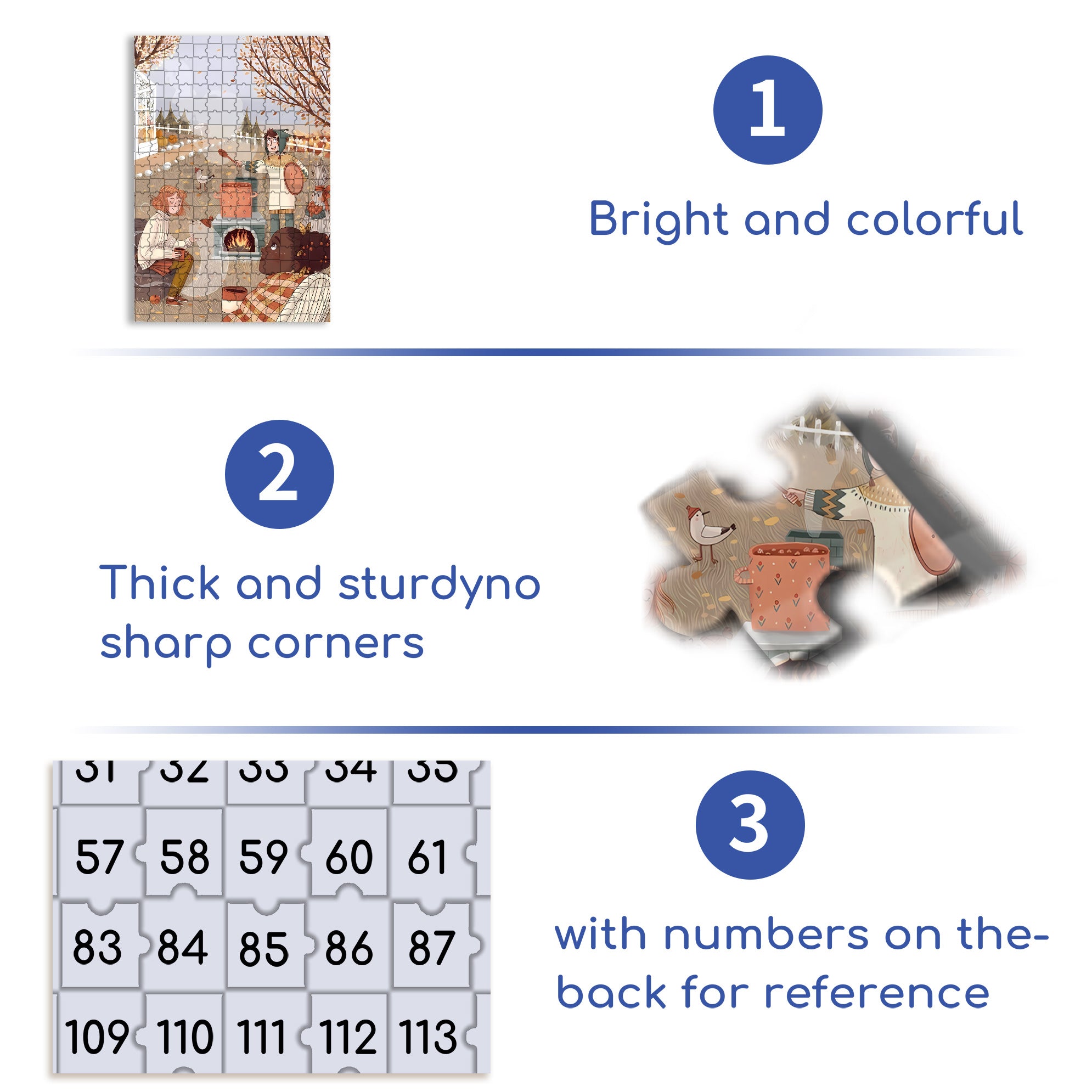 Thanksgiving picnic 500pcs/1000pcs Jigsaw Puzzle, Scratch-Resistant, Interactive Family Game & Brain-Boosting DIY Decor, Perfect for Halloween, Christmas & New Year Gifts, Family Puzzle Game
