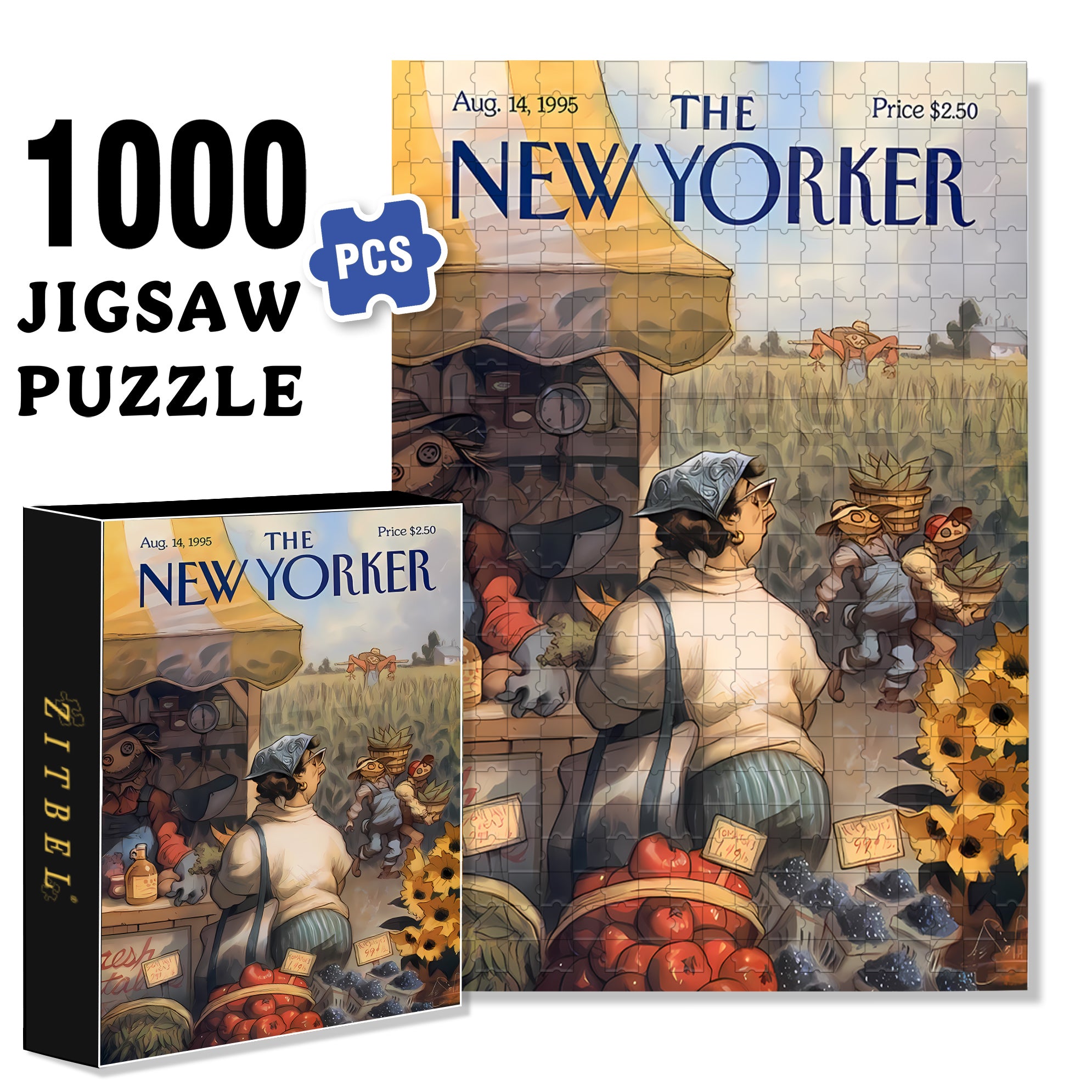The Scarecrow Thief 500pcs/1000pcs Jigsaw Puzzle, Scratch-Resistant, Interactive Family Game & Brain-Boosting DIY Decor, Perfect for Halloween, Christmas & New Year Gifts, Family Puzzle Game