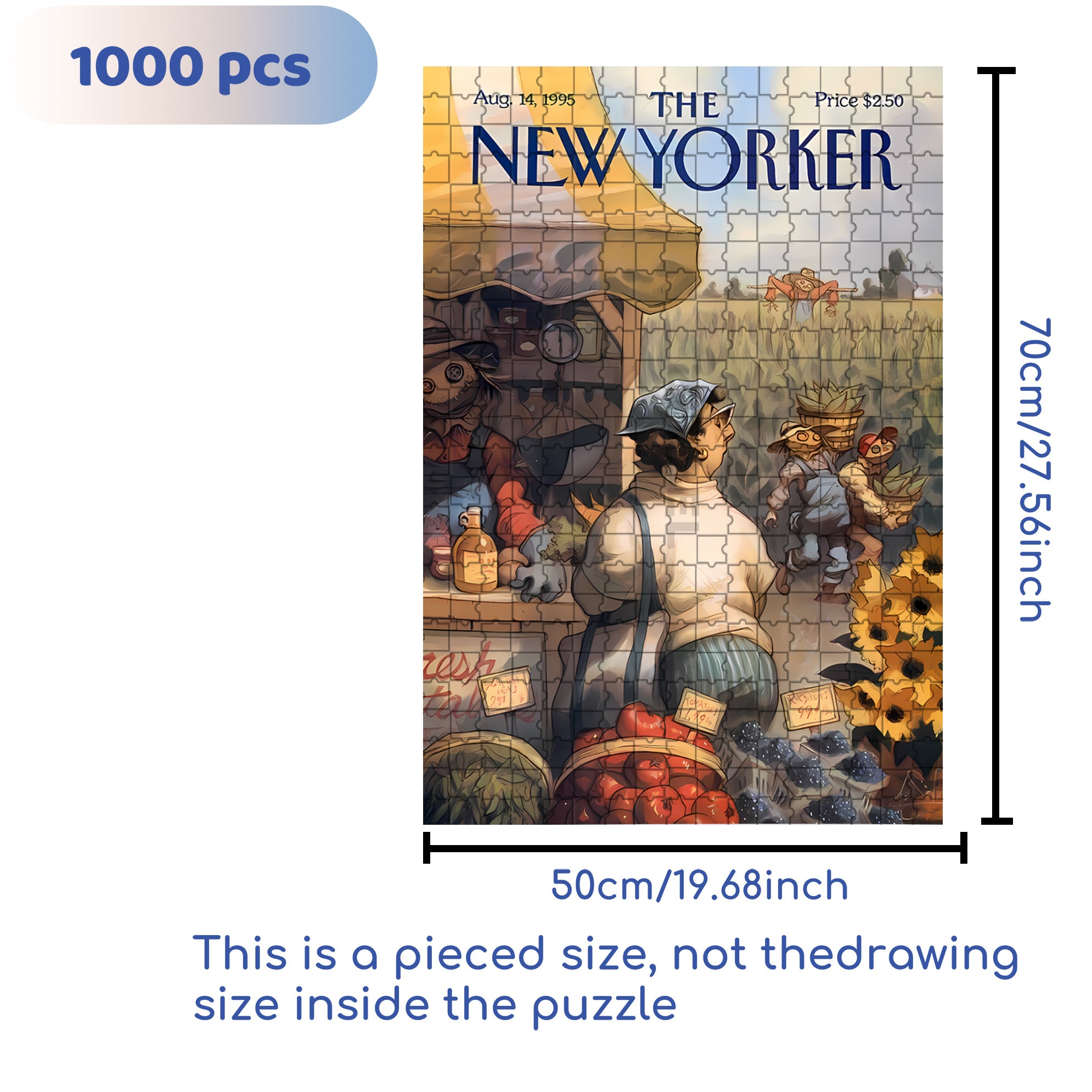 The Scarecrow Thief 500pcs/1000pcs Jigsaw Puzzle, Scratch-Resistant, Interactive Family Game & Brain-Boosting DIY Decor, Perfect for Halloween, Christmas & New Year Gifts, Family Puzzle Game