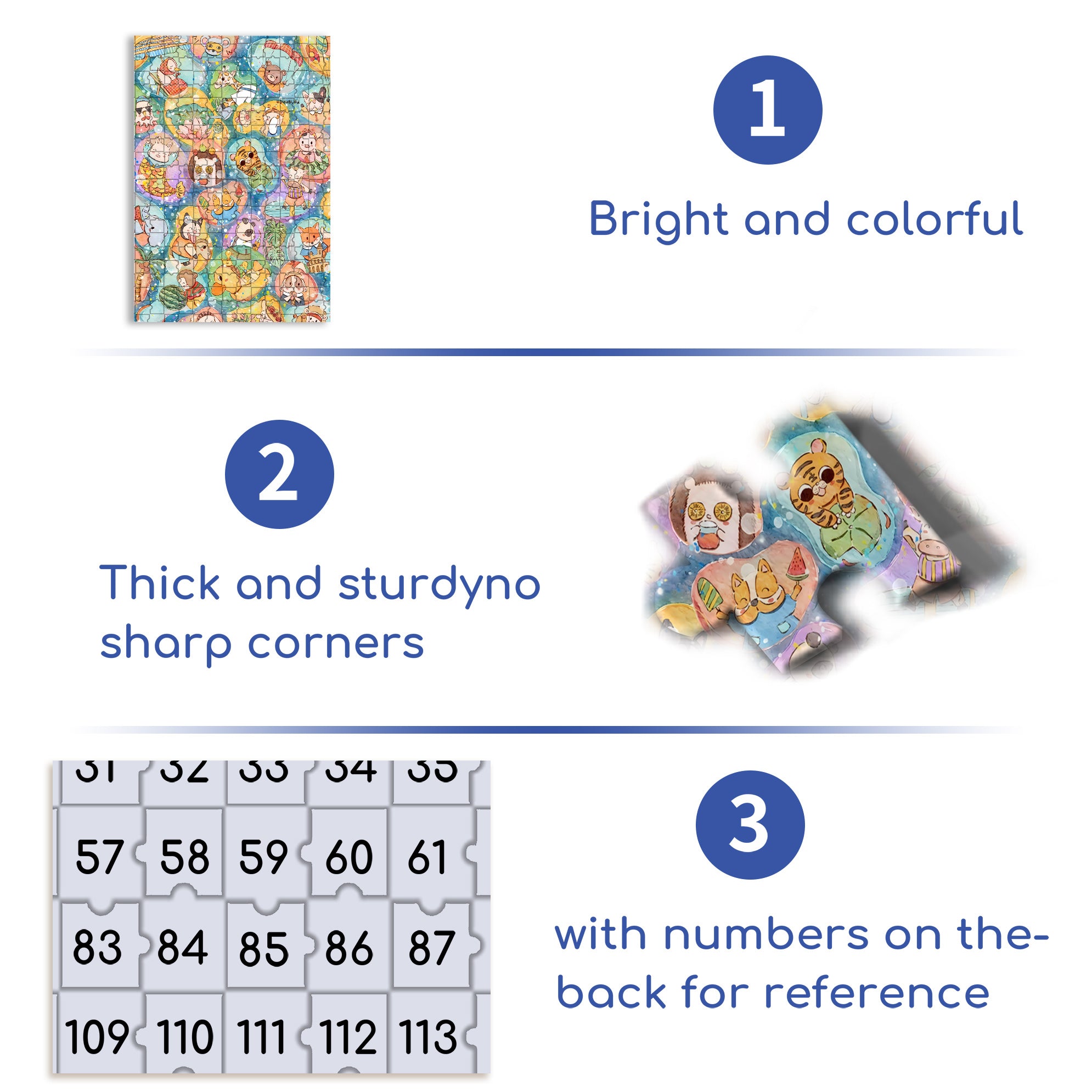 Animal Elements 500pcs/1000pcs Jigsaw Puzzle, Scratch-Resistant, Interactive Family Game & Brain-Boosting DIY Decor, Perfect for Halloween, Christmas & New Year Gifts, Family Puzzle Game