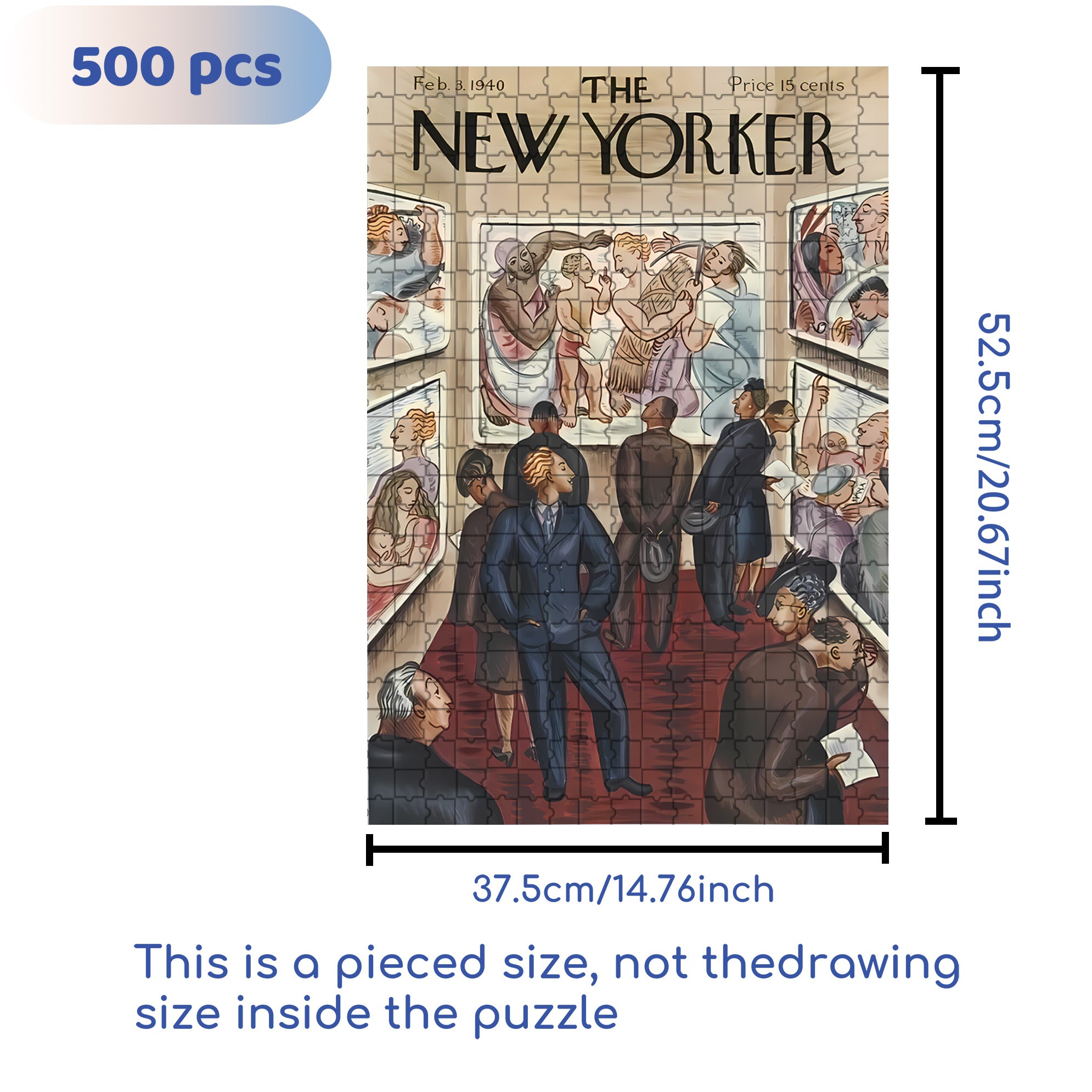 Art Museum 500pcs/1000pcs Jigsaw Puzzle, Scratch-Resistant, Interactive Family Game & Brain-Boosting DIY Decor, Perfect for Halloween, Christmas & New Year Gifts, Family Puzzle Game