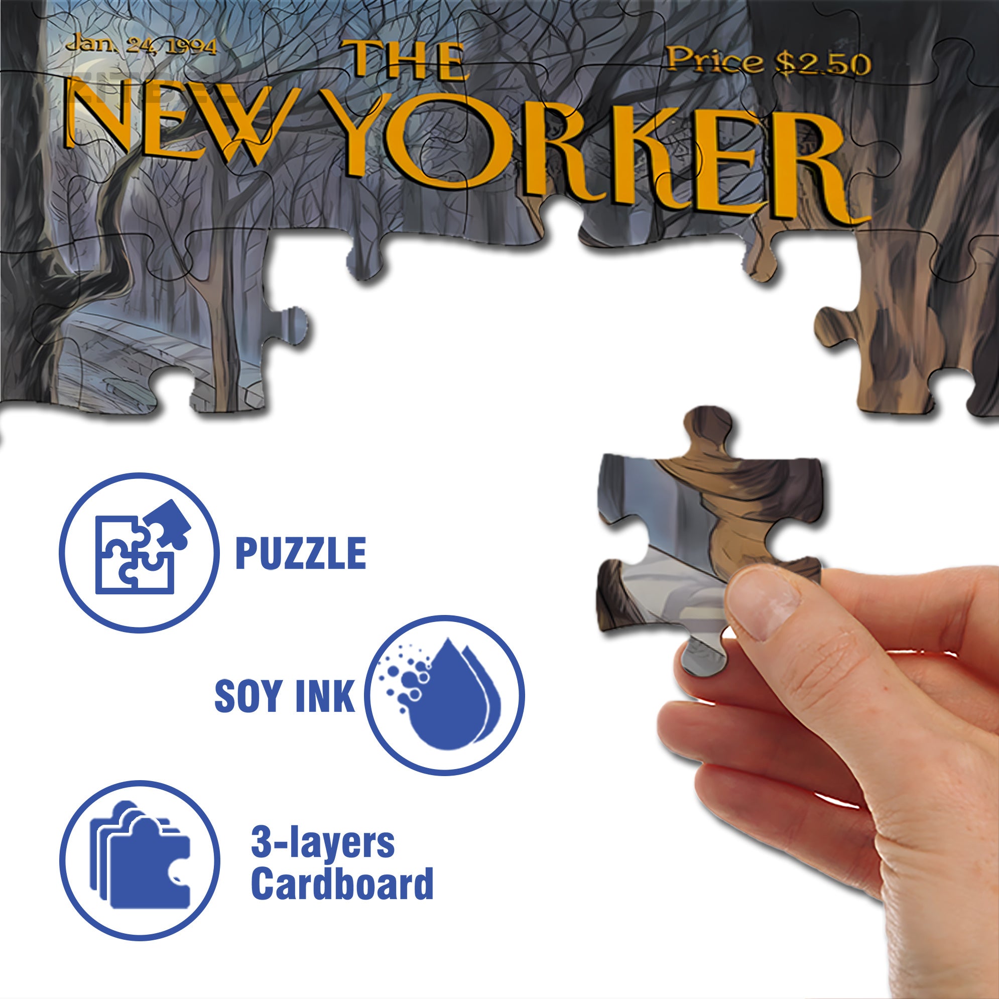 Being Stalked By A Raccoon 500pcs/1000pcs Jigsaw Puzzle, Scratch-Resistant, Interactive Family Game & Brain-Boosting DIY Decor, Perfect for Halloween, Christmas & New Year Gifts, Family Puzzle Game