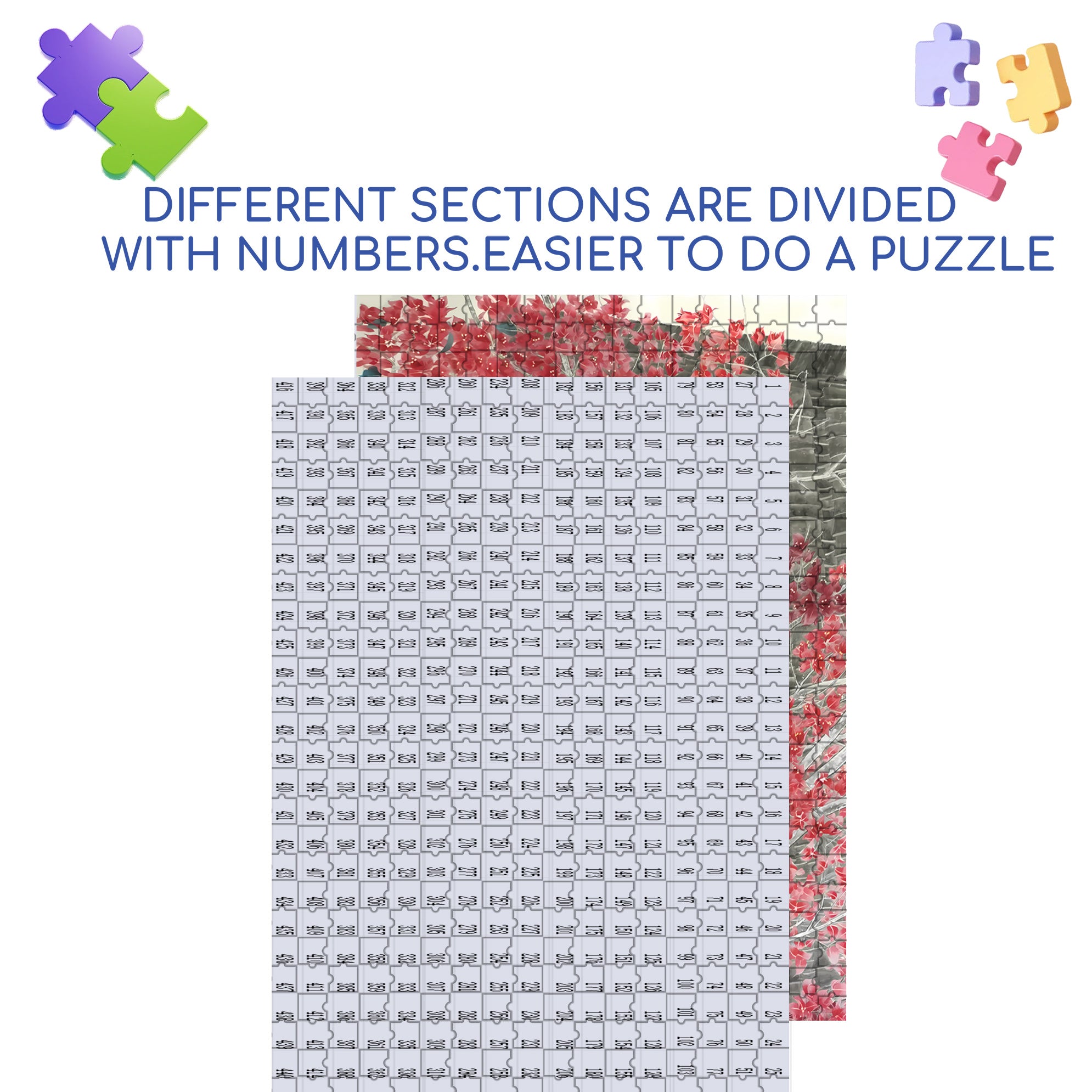 Branches 500pcs/1000pcs Jigsaw Puzzle, Scratch-Resistant, Interactive Family Game & Brain-Boosting DIY Decor, Perfect for Halloween, Christmas & New Year Gifts, Family Puzzle Game