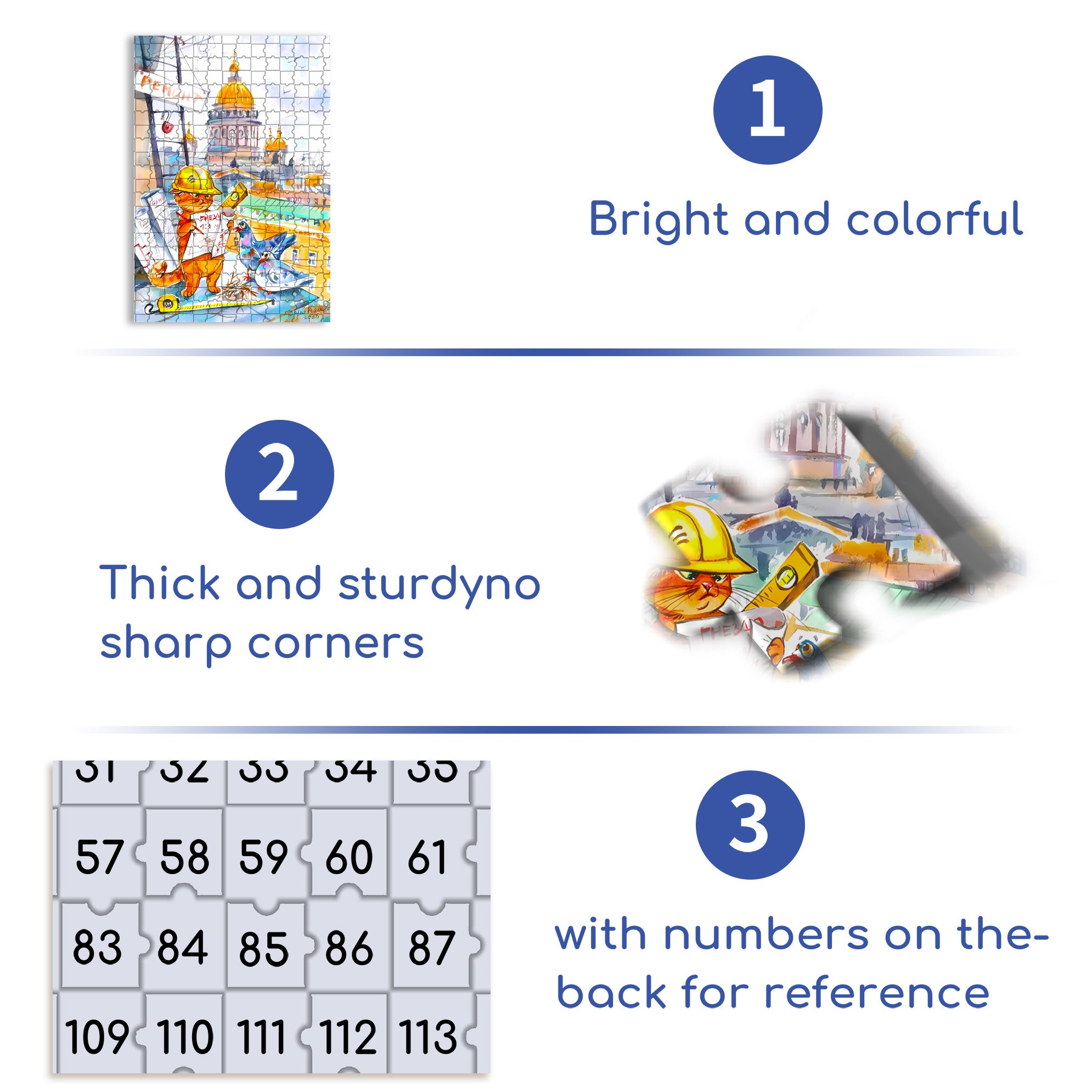 Cat Engineer 500pcs/1000pcs Jigsaw Puzzle, Scratch-Resistant, Interactive Family Game & Brain-Boosting DIY Decor, Perfect for Halloween, Christmas & New Year Gifts, Family Puzzle Game