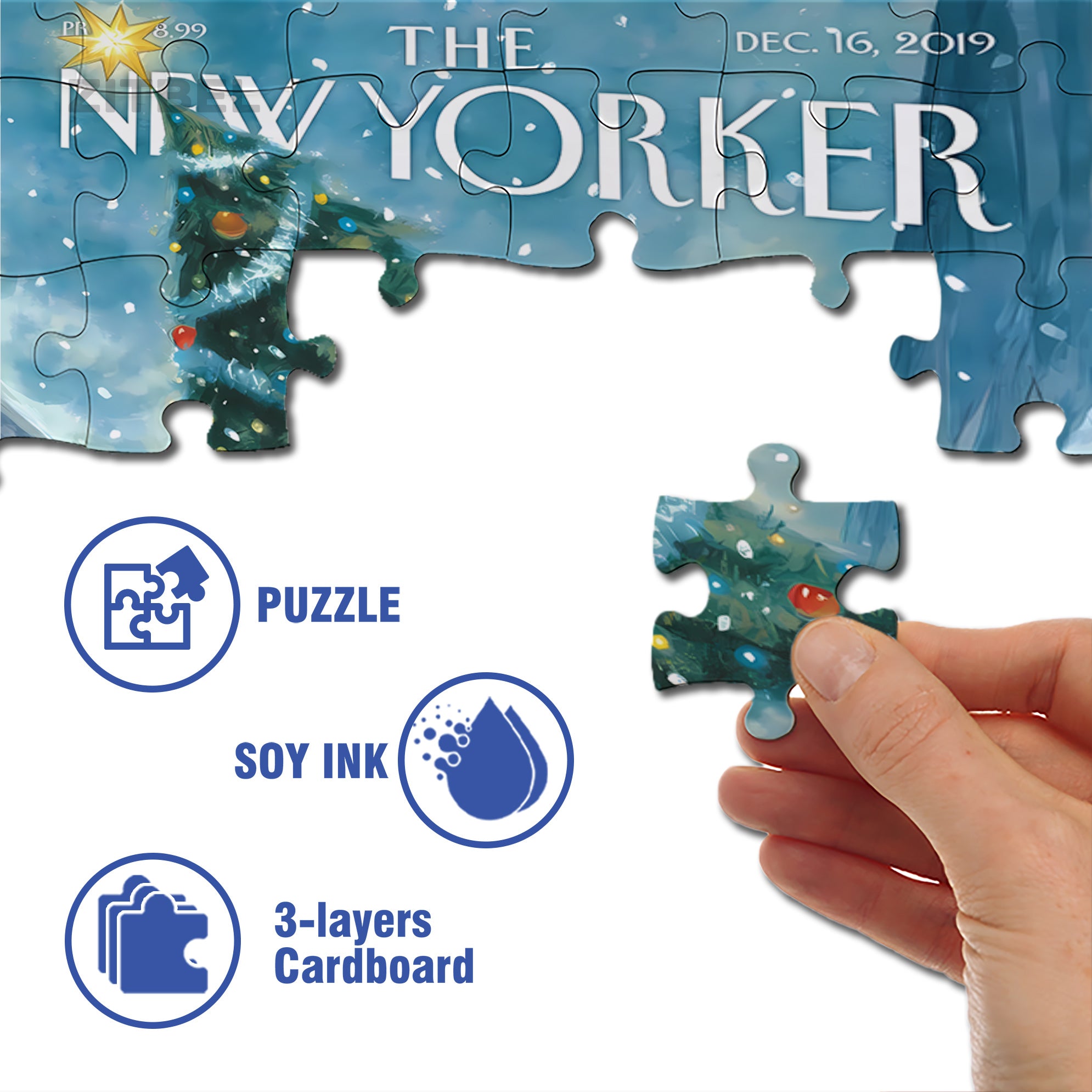Courier 500pcs/1000pcs Jigsaw Puzzle, Scratch-Resistant, Interactive Family Game & Brain-Boosting DIY Decor, Perfect for Halloween, Christmas & New Year Gifts, Family Puzzle Game