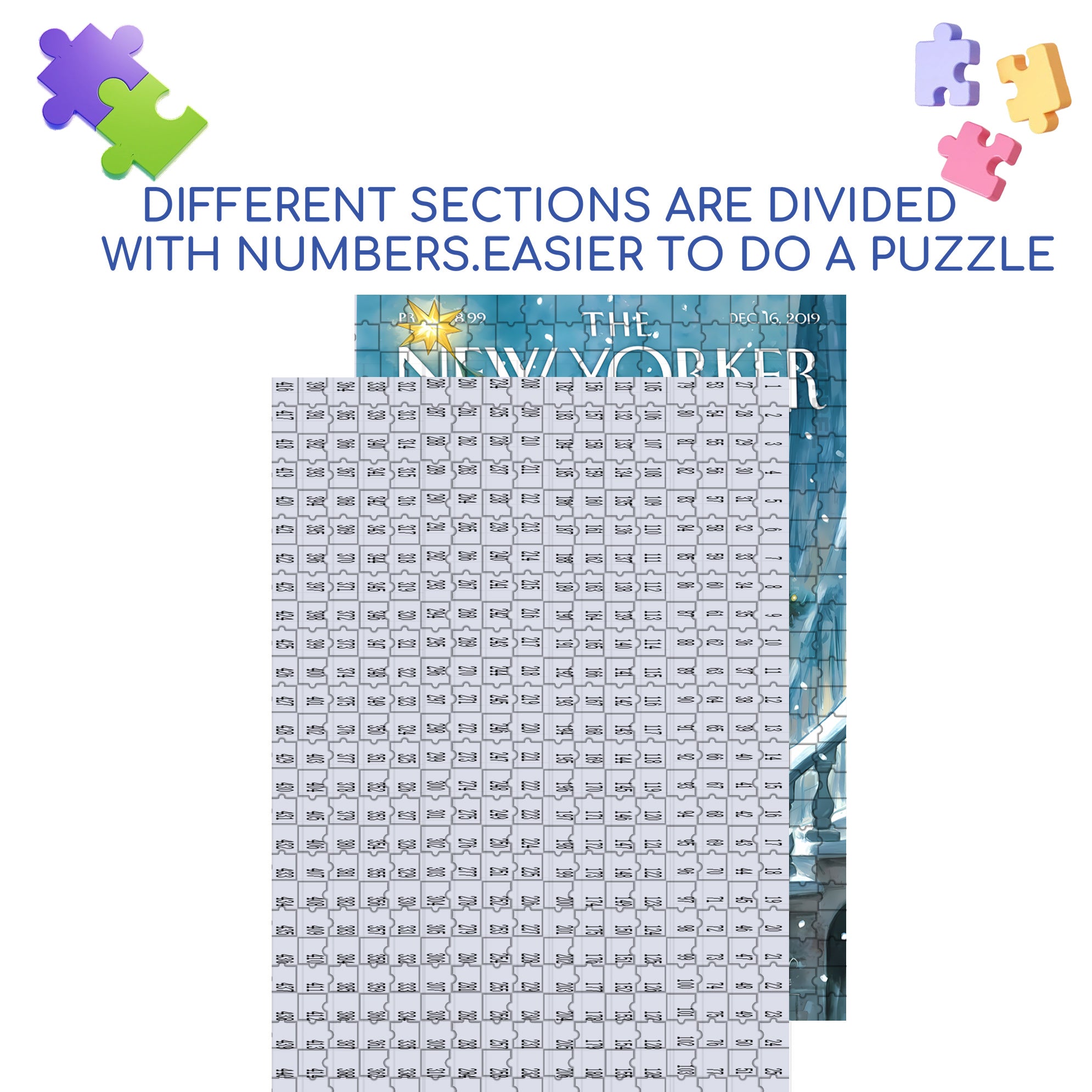 Courier 500pcs/1000pcs Jigsaw Puzzle, Scratch-Resistant, Interactive Family Game & Brain-Boosting DIY Decor, Perfect for Halloween, Christmas & New Year Gifts, Family Puzzle Game