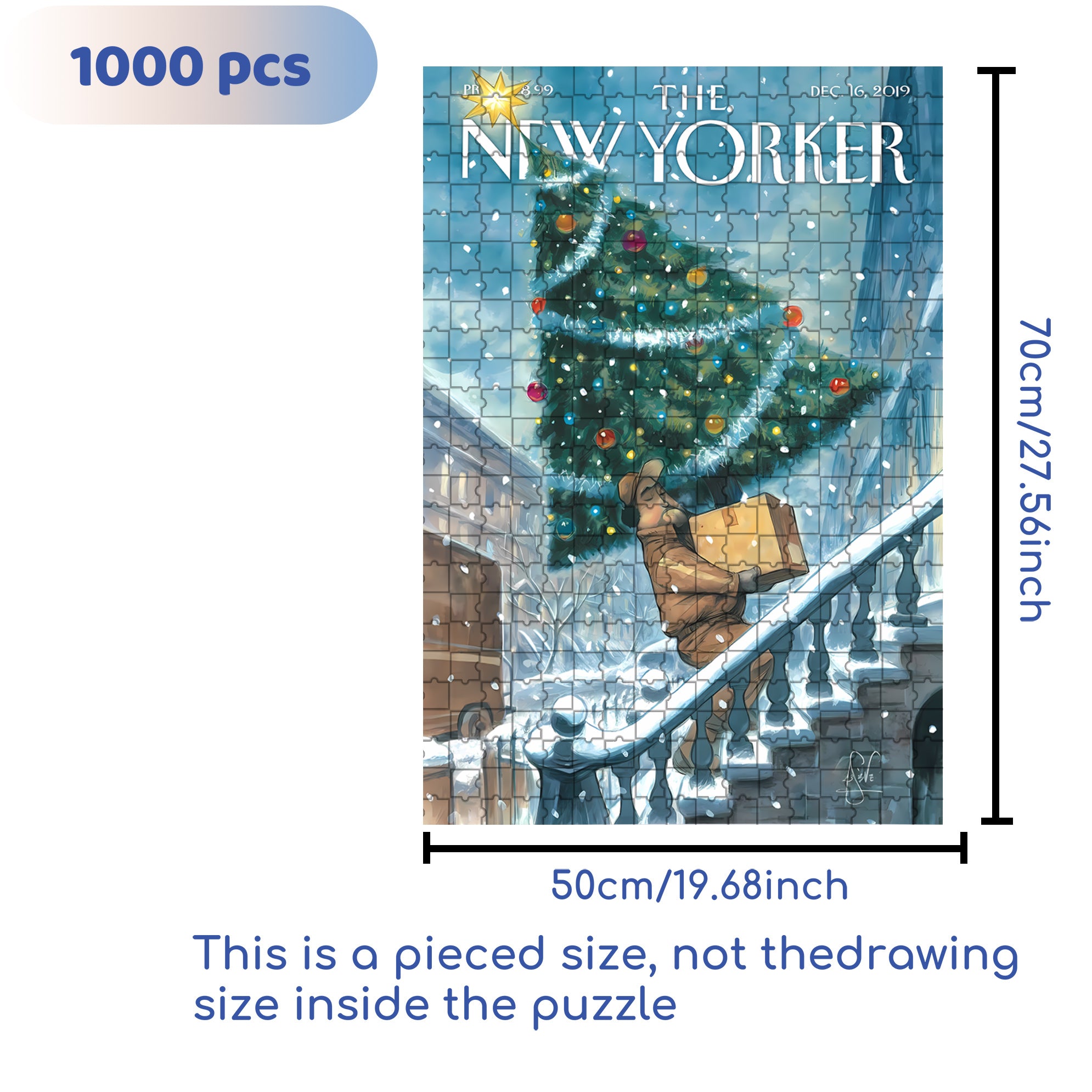 Courier 500pcs/1000pcs Jigsaw Puzzle, Scratch-Resistant, Interactive Family Game & Brain-Boosting DIY Decor, Perfect for Halloween, Christmas & New Year Gifts, Family Puzzle Game
