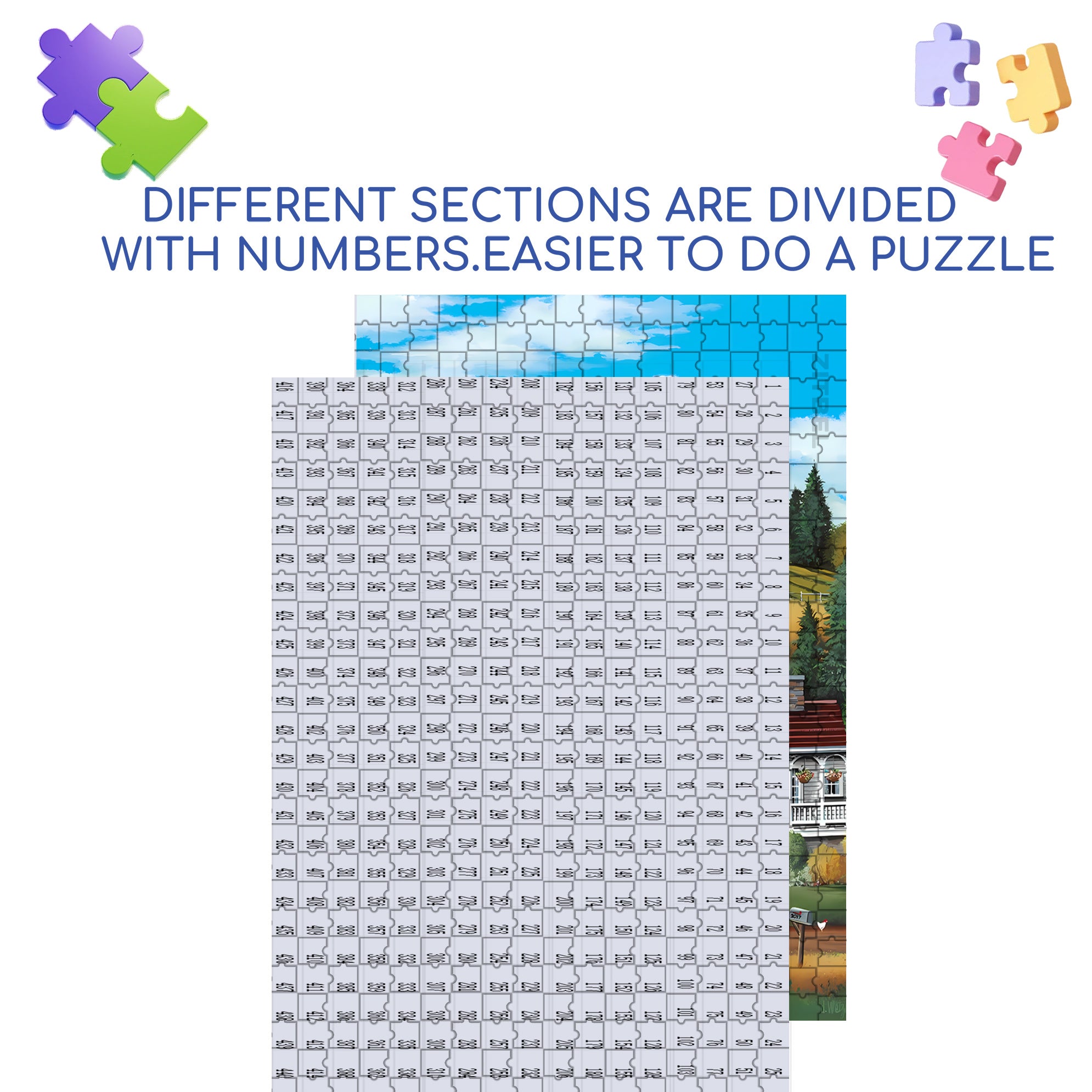 Down On The Farm 500pcs/1000pcs Jigsaw Puzzle, Scratch-Resistant, Interactive Family Game & Brain-Boosting DIY Decor, Perfect for Halloween, Christmas & New Year Gifts, Family Puzzle Game