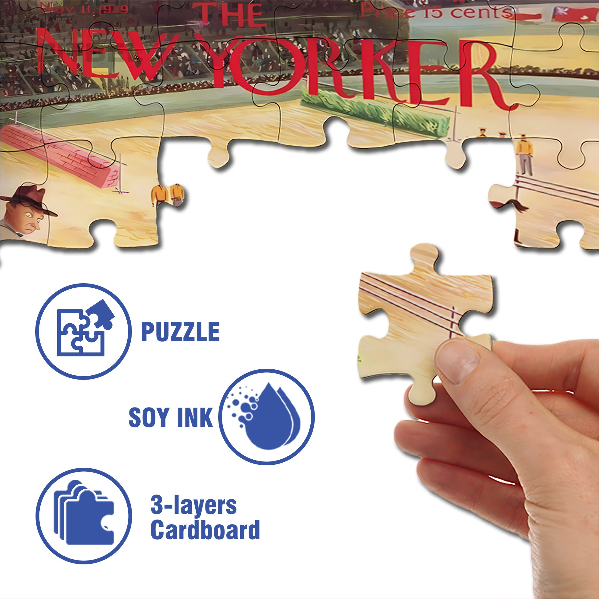 Equestrian Competitions 500pcs/1000pcs Jigsaw Puzzle, Scratch-Resistant, Interactive Family Game & Brain-Boosting DIY Decor, Perfect for Halloween, Christmas & New Year Gifts, Family Puzzle Game