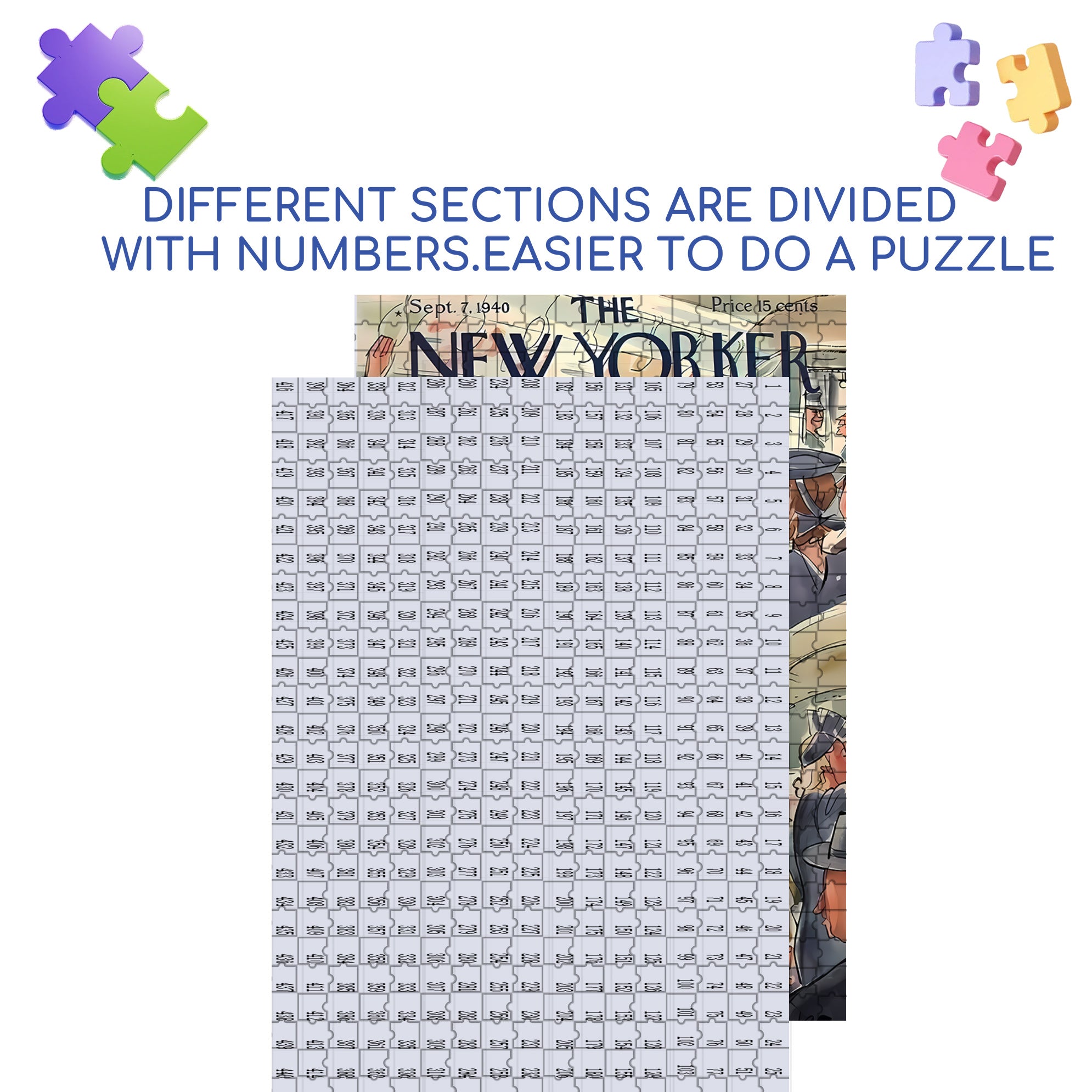 Exhausted 500pcs/1000pcs Jigsaw Puzzle, Scratch-Resistant, Interactive Family Game & Brain-Boosting DIY Decor, Perfect for Halloween, Christmas & New Year Gifts, Family Puzzle Game